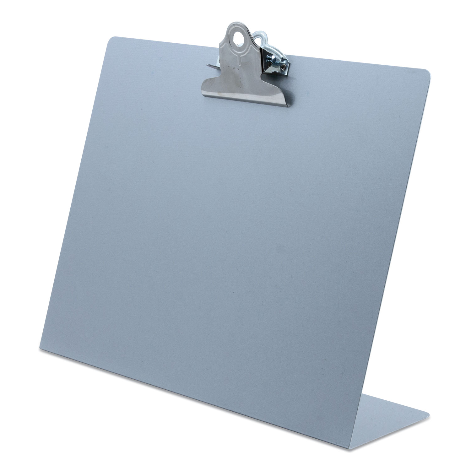 Free Standing Clipboard, Landscape, 1" Clip Capacity, 11 x 8.5 Sheets, Silver