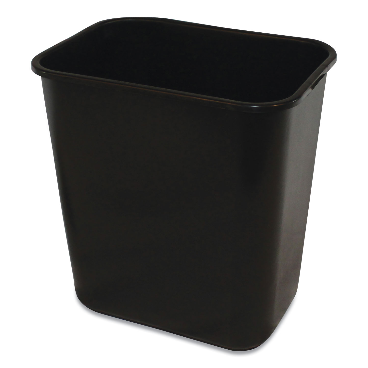  Impact IMP 7702-5 Soft-Sided Wastebasket, Rectangular, Polyethylene, 28 qt, Black (IMP77025) 