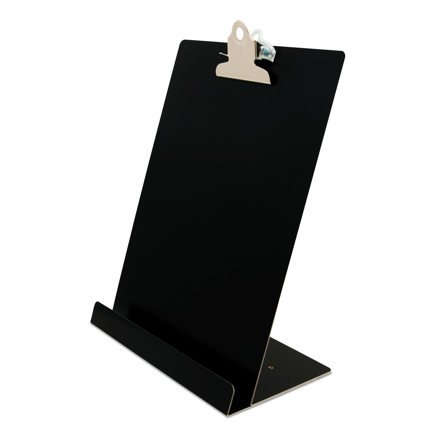 Free Standing Clipboard and Tablet Stand, 1" Clip Capacity, Holds 8.5 x 11, Black