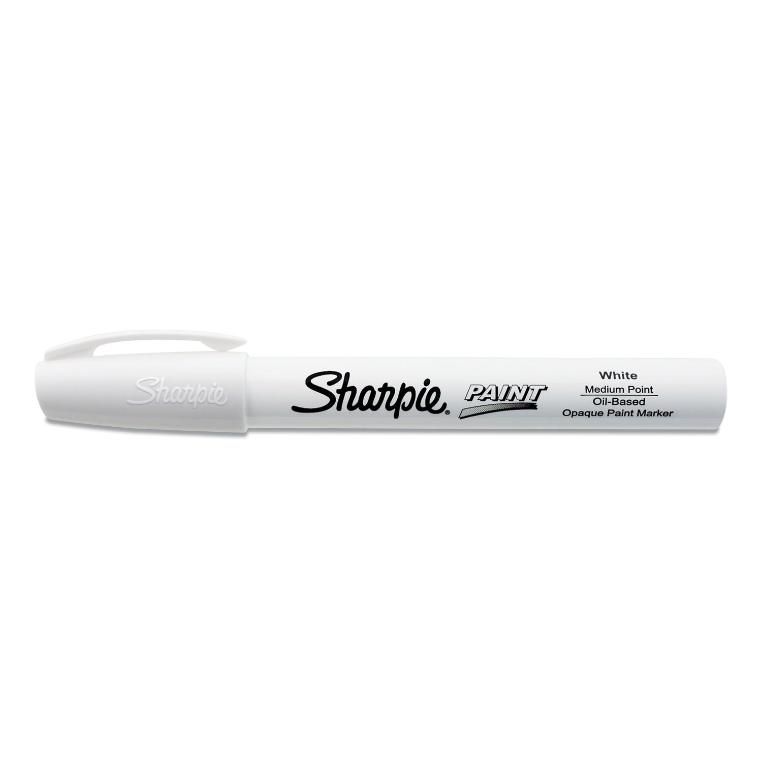  Sharpie 2107614 Permanent Paint Marker, Medium Bullet Tip, White, Dozen (SAN2107614) 