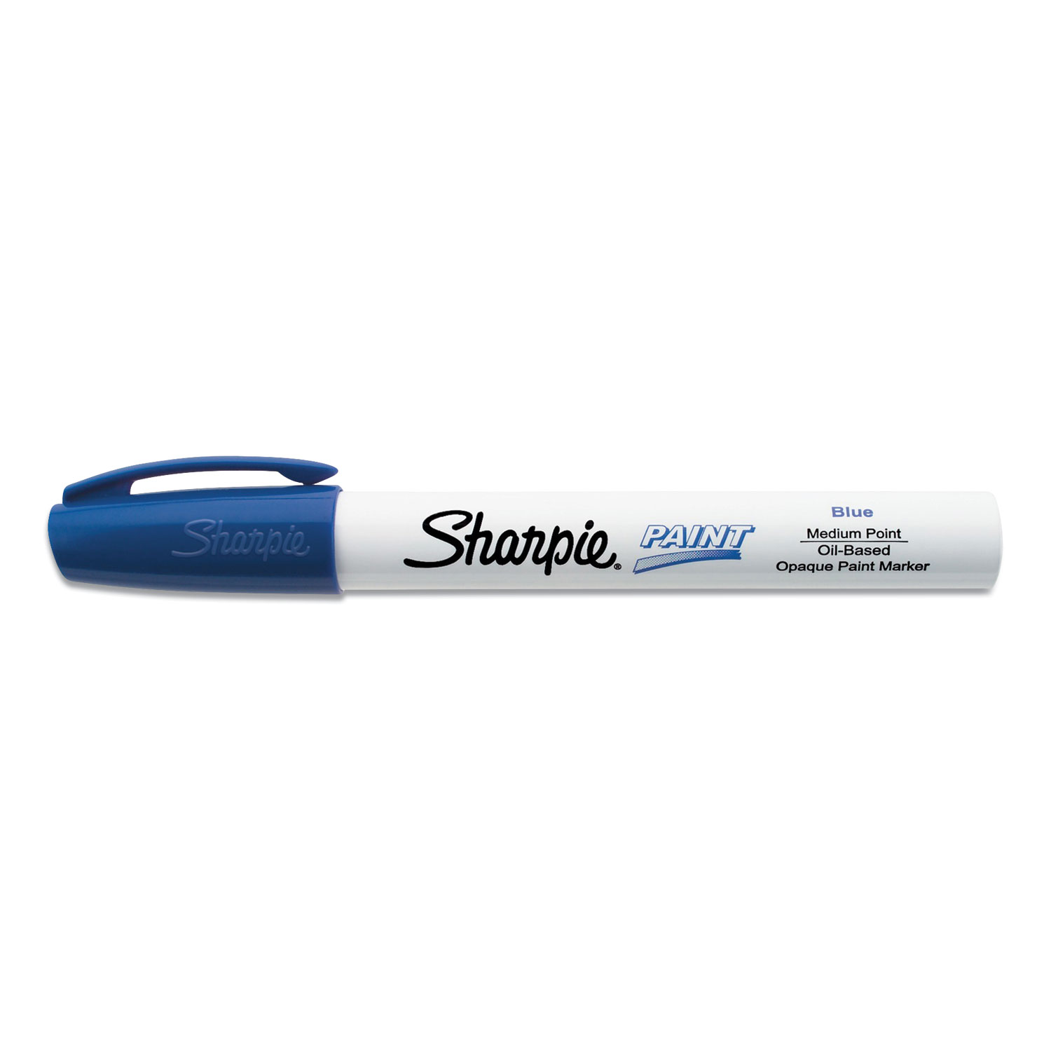 Sharpie® Permanent Paint Marker, Medium Bullet Tip, Blue, Dozen