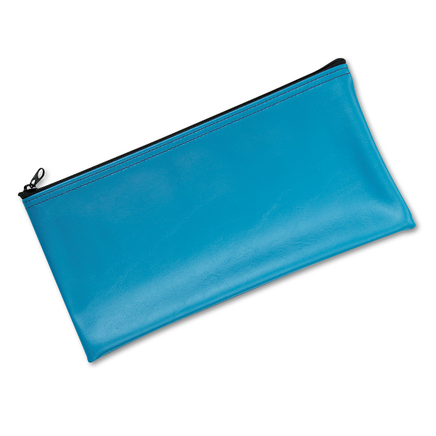  MMF Industries 2340416W38 Leatherette Zippered Wallet, Leather-Like Vinyl, 11w x 6h, Marine Blue (MMF2340416W38) 