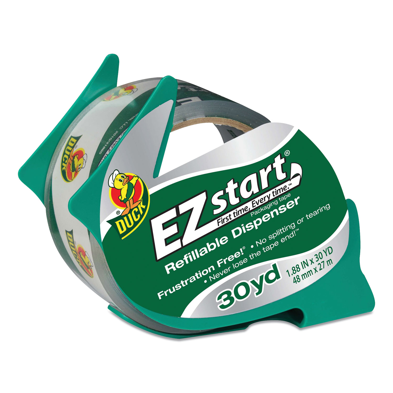 Duck® EZ Start Carton Sealing Tape, 1.89 Core, 1.88 x 30 yds, Clear