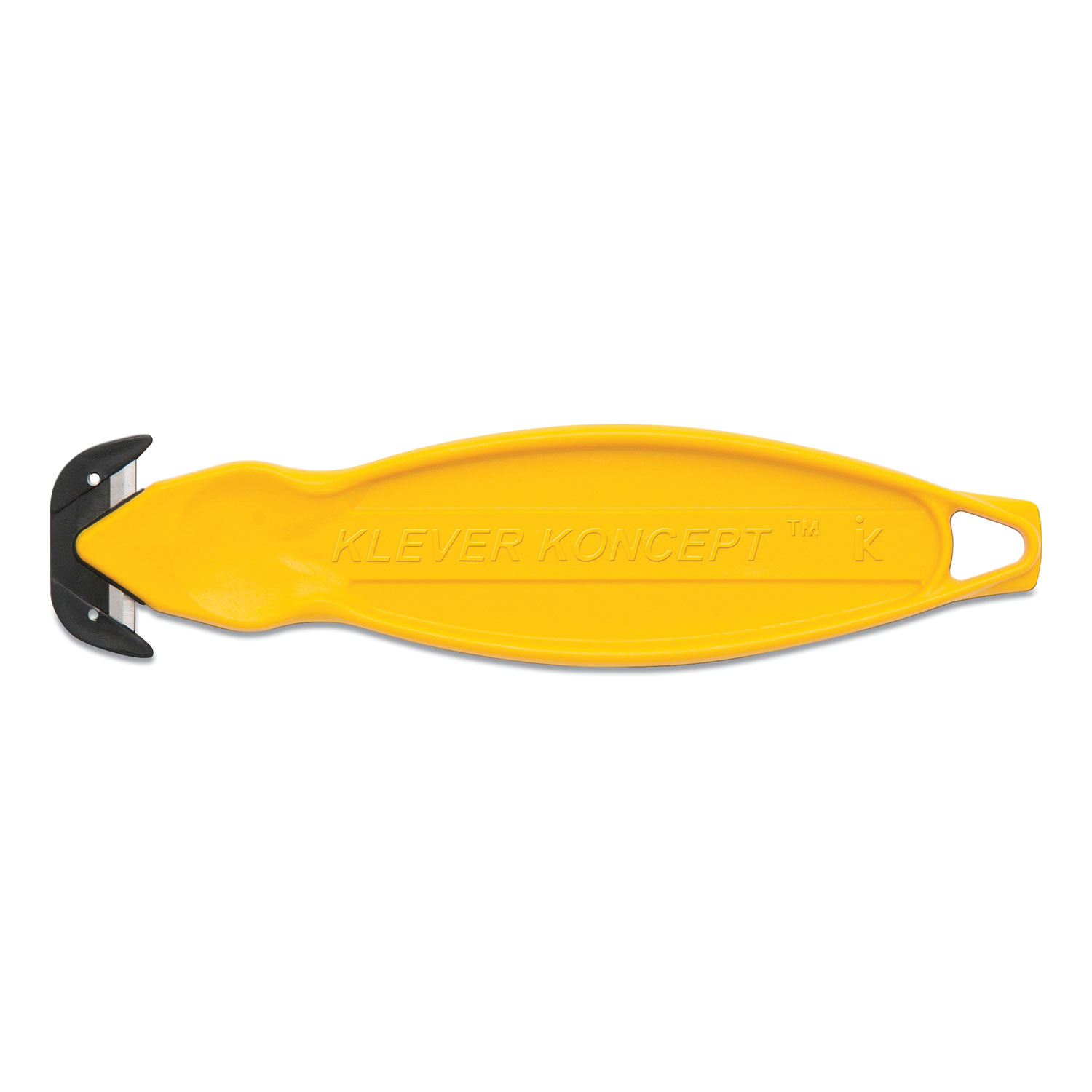 Klever Koncept™ Safety Cutter, 5.75 Handle, Yellow, 10/Pack