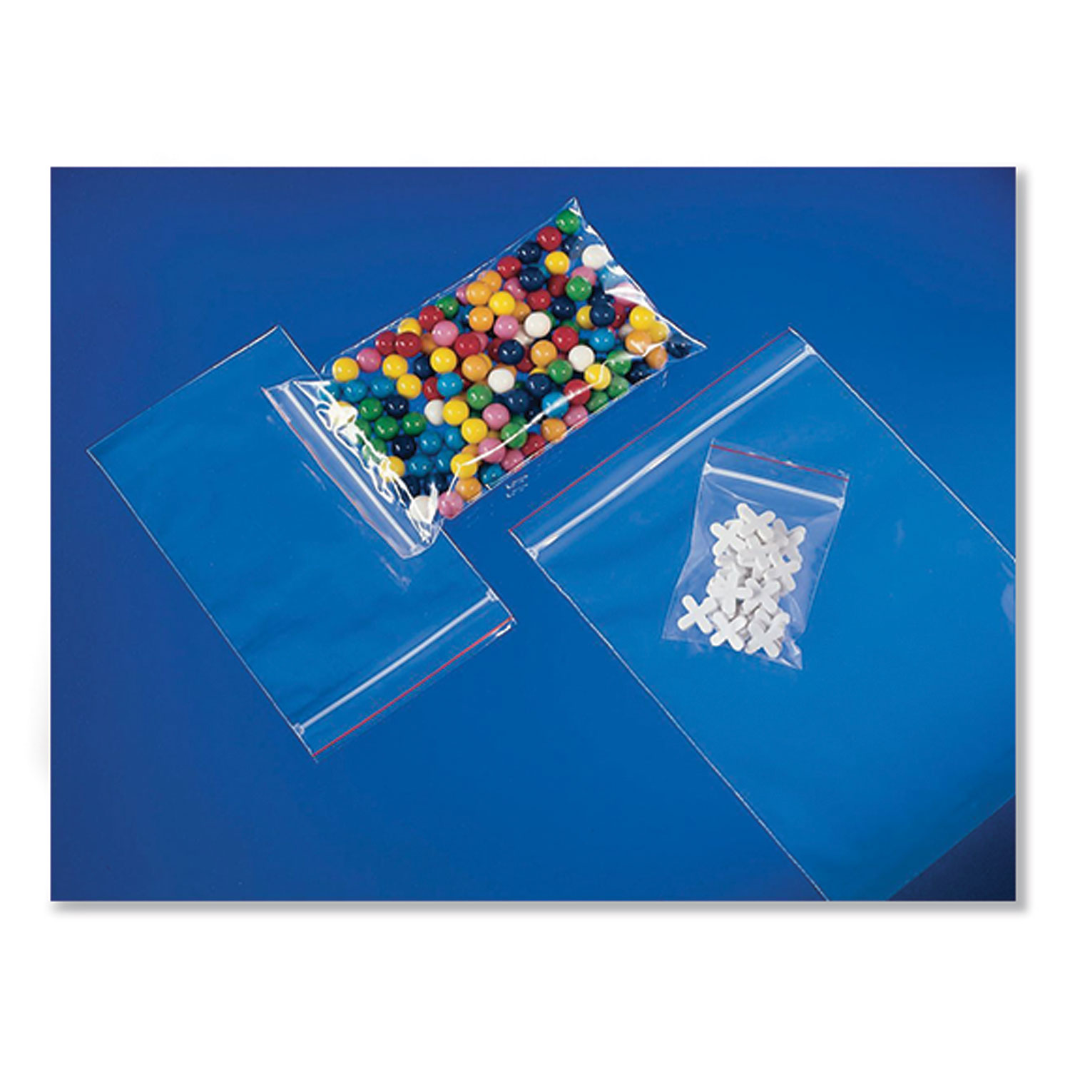 Minigrip® Reclosable Zip Poly Bags, 2 mil, 4 x 4, Clear, 1,000/Carton