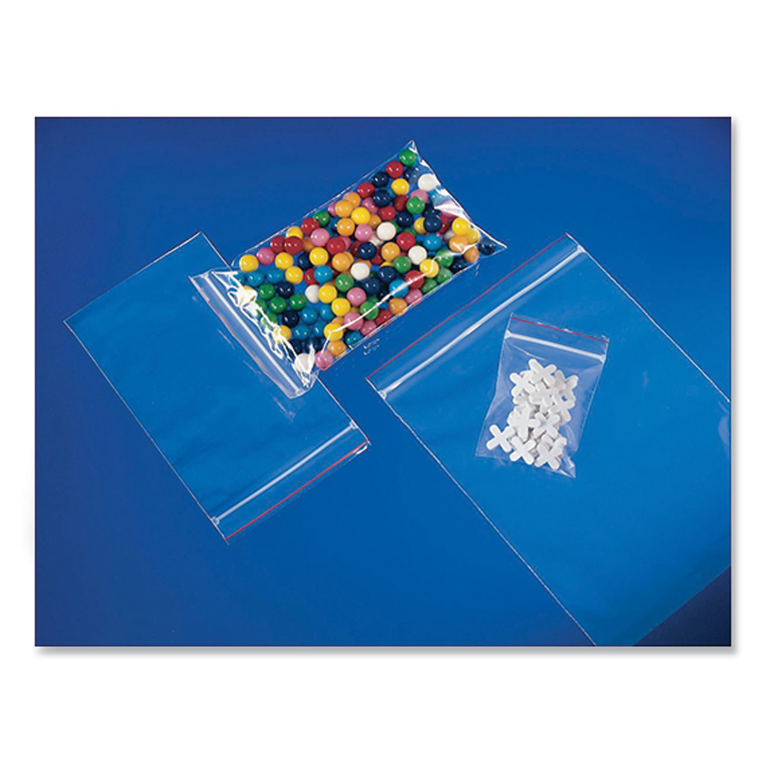 Minigrip® Reclosable Zip Poly Bags, 2 mil, 5 x 8, Clear, 1,000/Carton