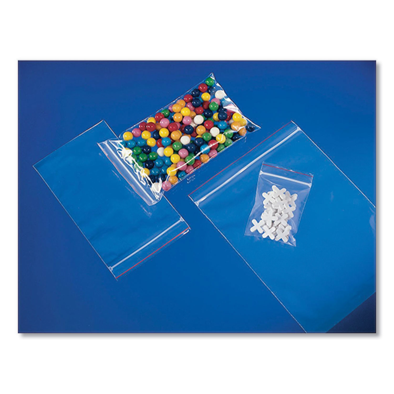 Minigrip® Reclosable Zip Poly Bags, 2 mil, 3 x 3, Clear, 1,000/Carton