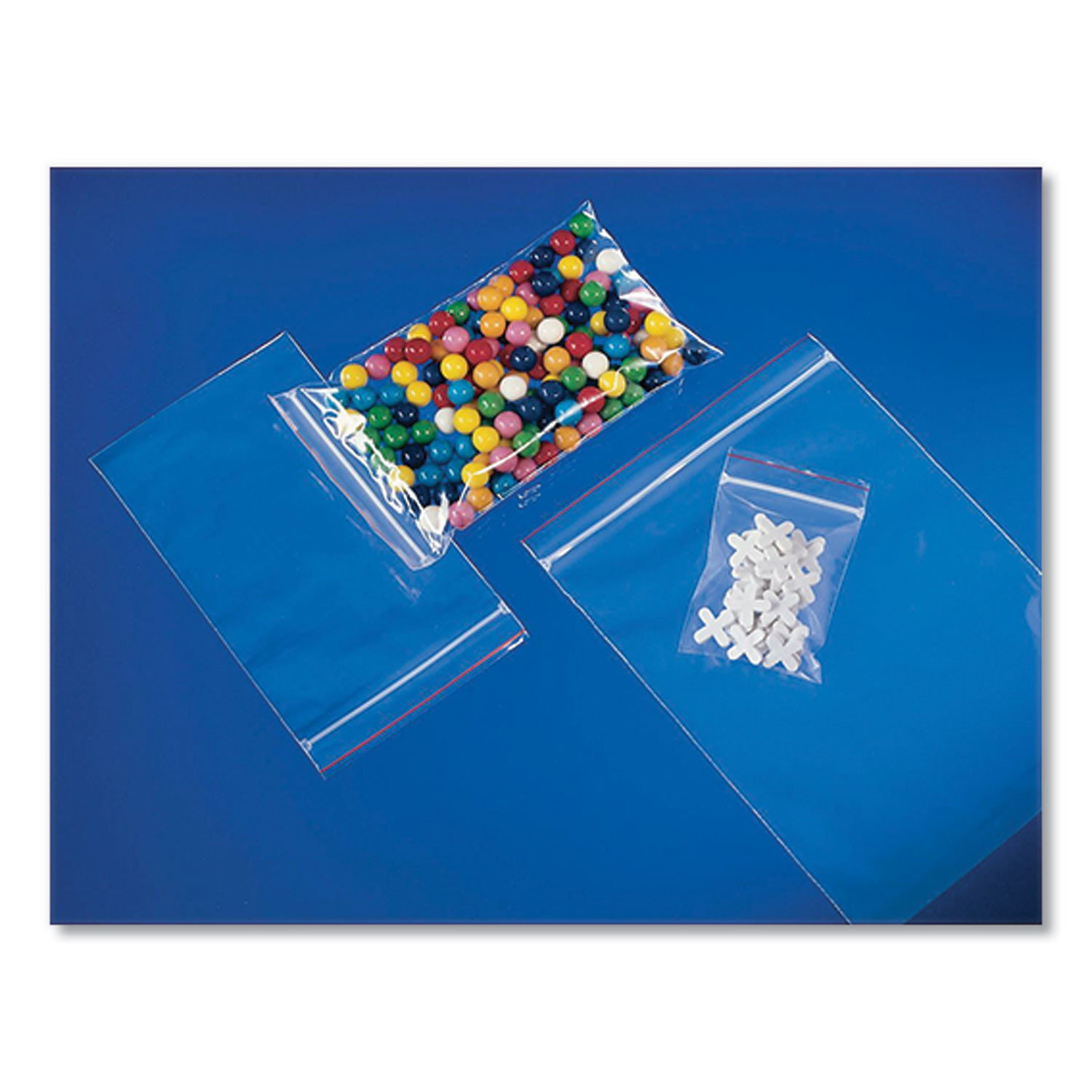 Minigrip® Reclosable Zip Poly Bags, 2 mil, 3 x 5, Clear, 1,000/Carton
