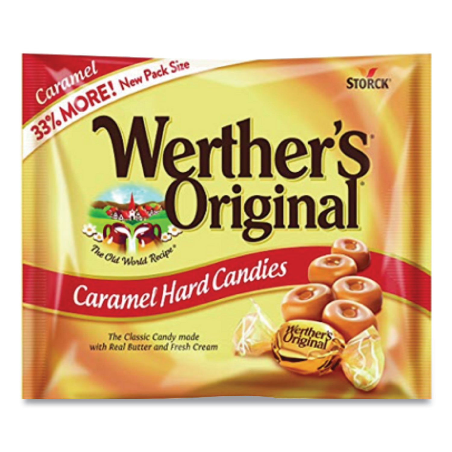  Werther's Original 057669 Hard Candies, Caramel, 12 oz Bag (WRT05766) 