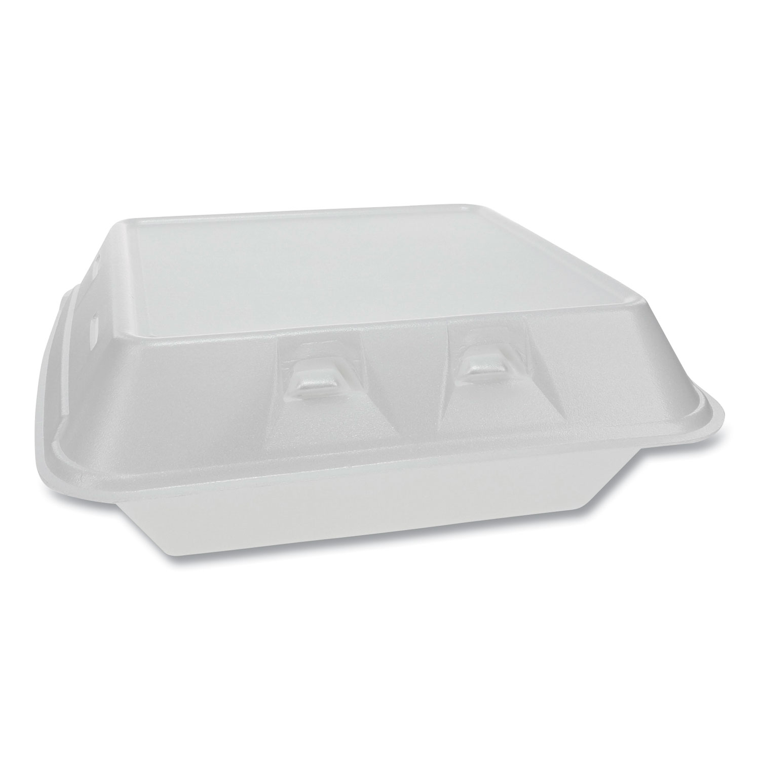  Pactiv YHLWV9030000 SmartLock Vented Foam Hinged Lid Containers, , 9 x 9.25 x 3.25, 3-Compartment, White, 150/Carton (PCTYHLWV9030000) 