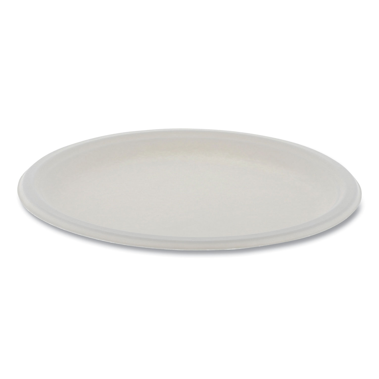  Pactiv MC500100002 EarthChoice Compostable Fiber-Blend Bagasse Dinnerware, Plate, 10 Diameter, Natural, 500/Carton (PCTMC500100002) 