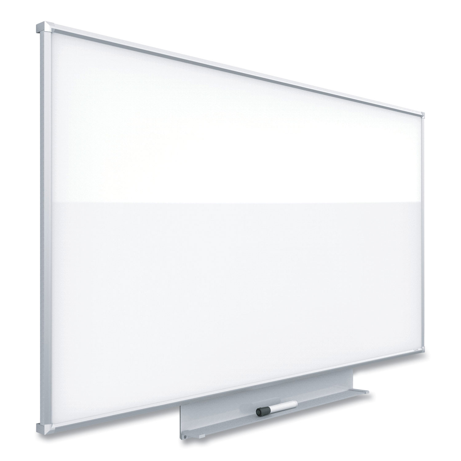 Quartet® Silhouette Total Erase Whiteboard, 85 x 48, Silver Aluminum Frame