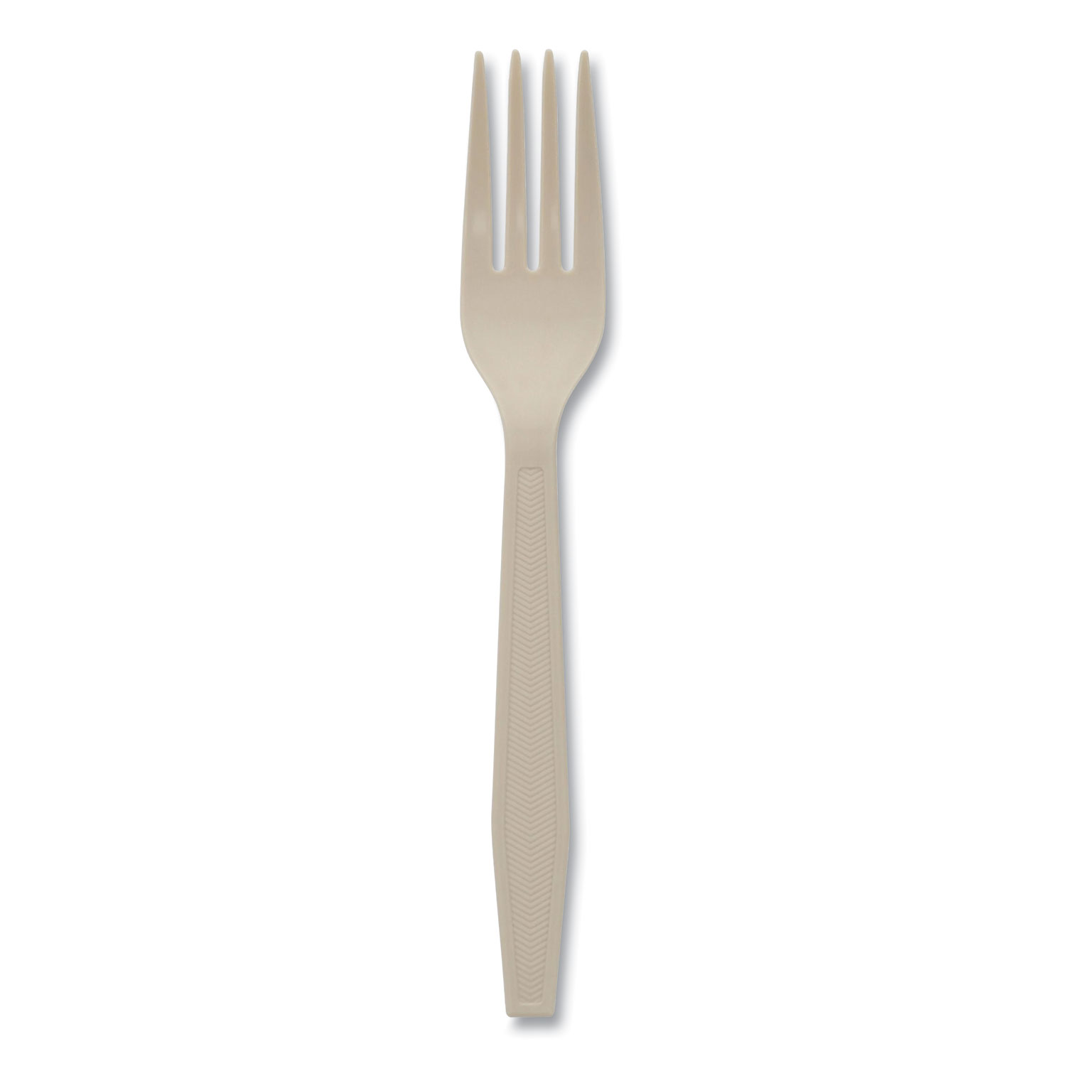Pactiv EarthChoice PSM Cutlery, Heavyweight, Fork, 6.88, Tan, 1,000/Carton