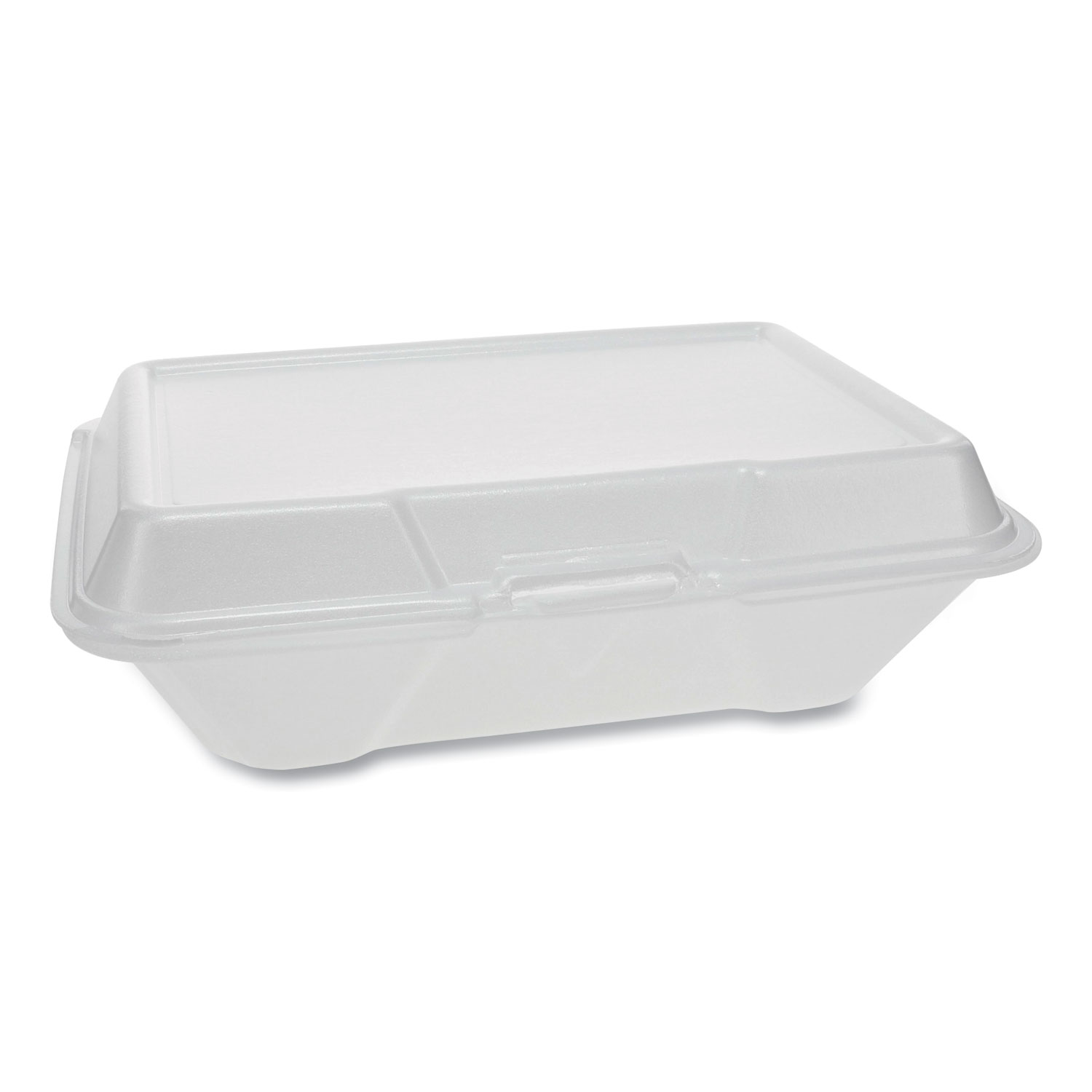  Pactiv YTH102050001 Foam Hinged Lid Containers, Single Tab Lock #205 Utility, 9.19 x 6.5 x 2.75, 1-Compartment, White, 150/Carton (PCTYTH102050001) 