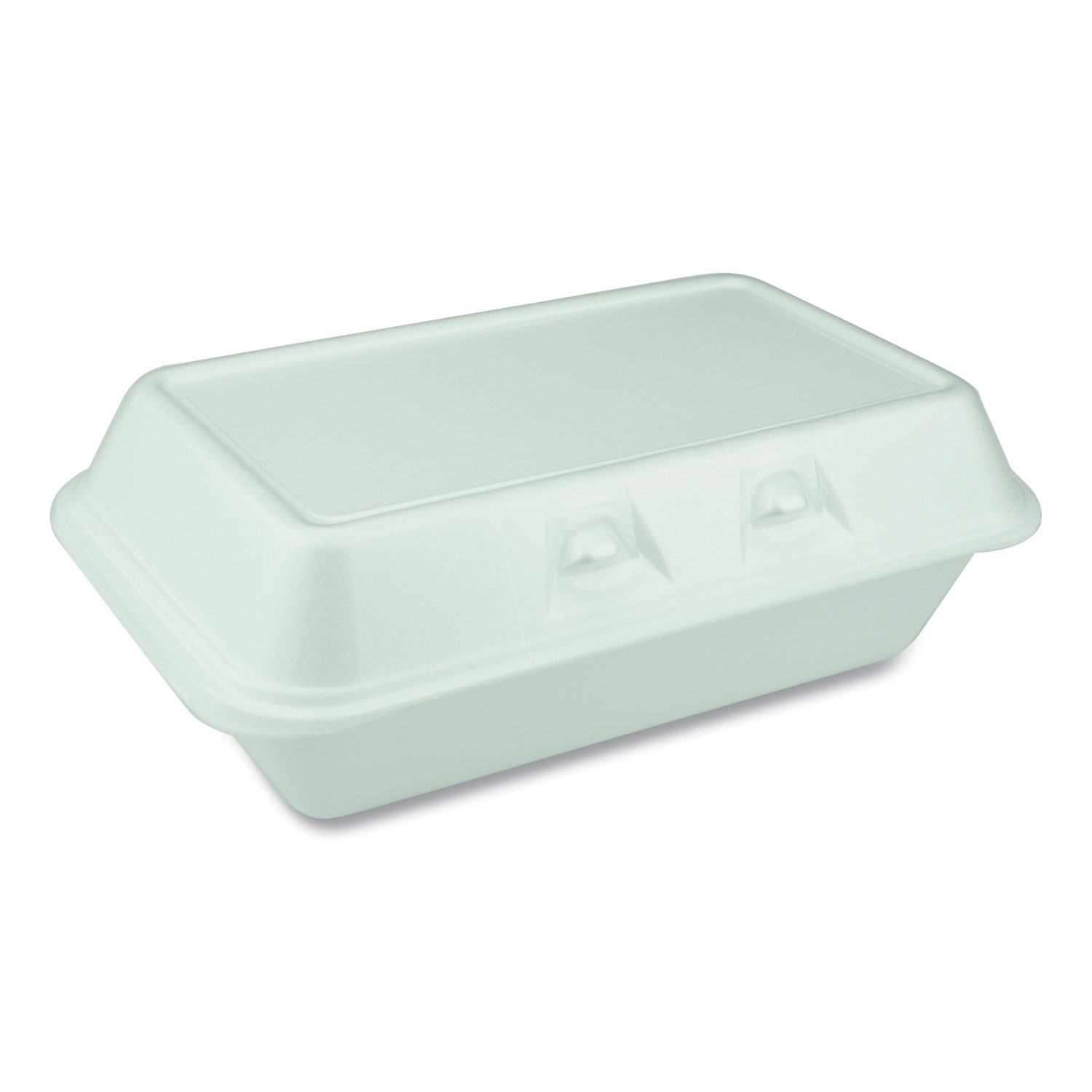 Pactiv SmartLock Foam Hinged Containers, Medium, 8.75 x 5.5 x 3, 1-Compartment, White, 220/Carton