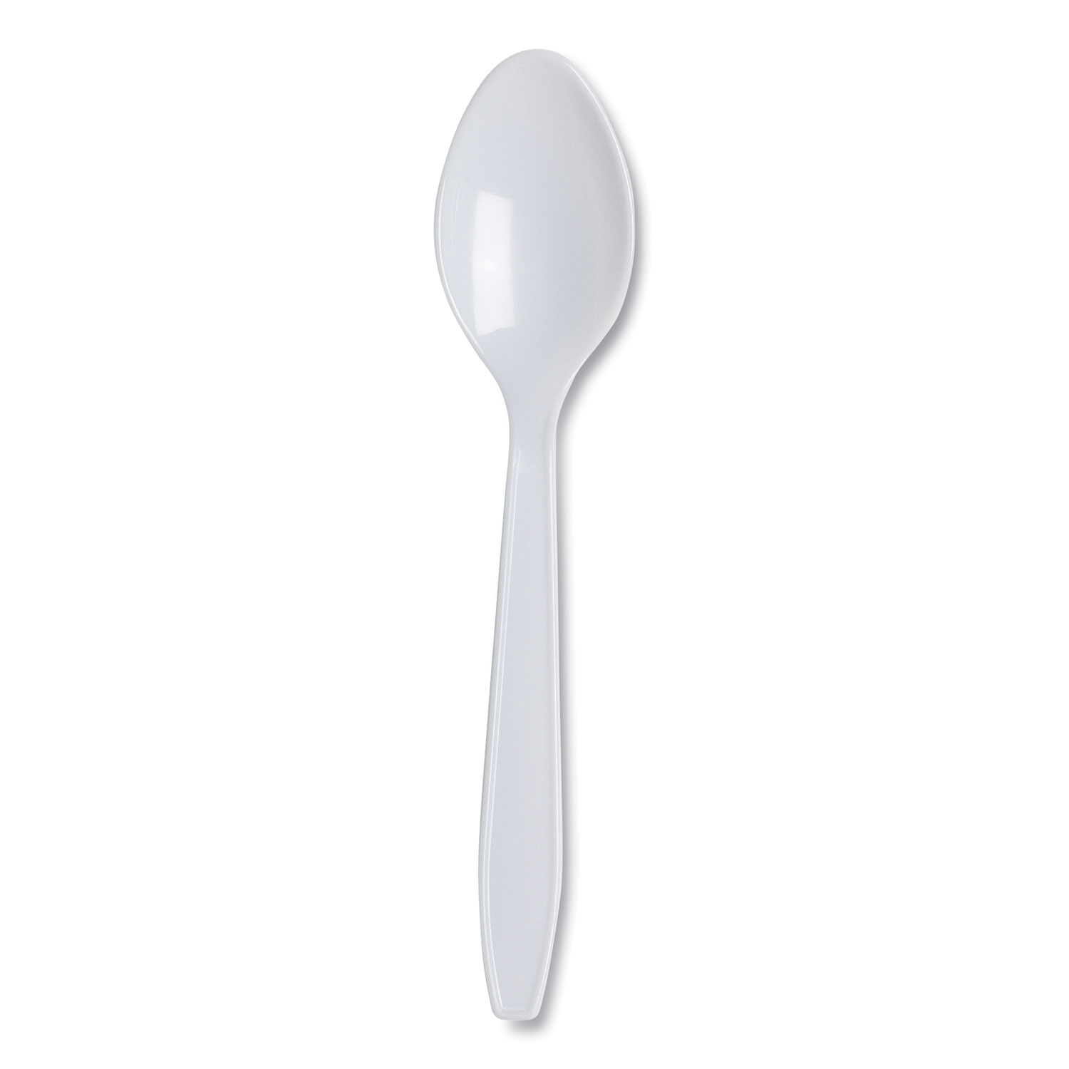  Dixie LT21 Lightweight Polystyrene Cutlery, Teaspoon, White, 1,000/Carton (DXELT21) 