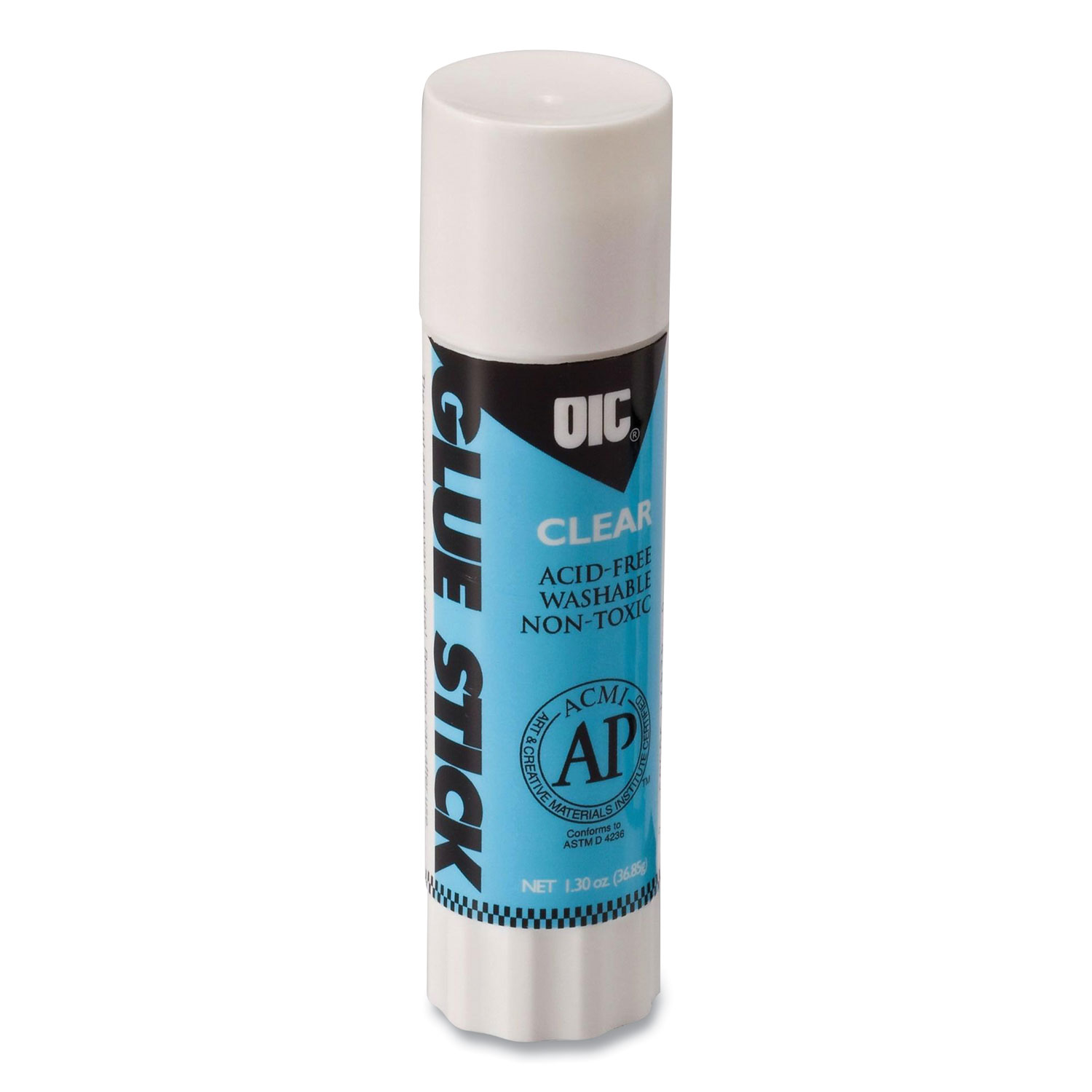  Officemate 50002 Clear Glue Stick, 0.74 oz, Dries Clear (OIC368201) 