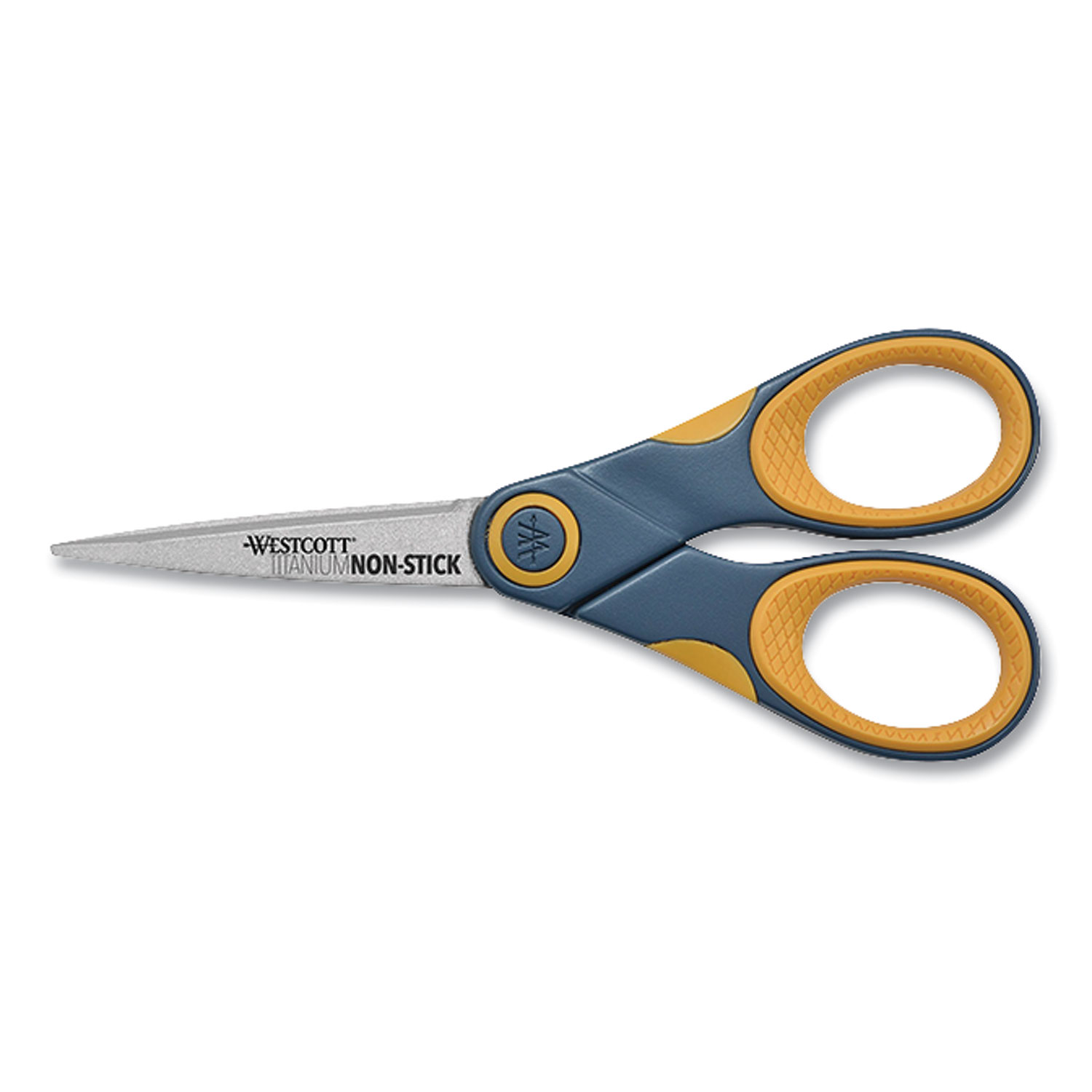 Westcott® Titanium Bonded Scissors, 5 Long, Gray/Orange Straight Handle