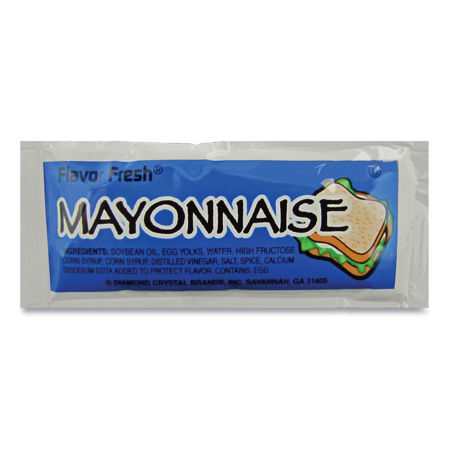  Flavor Fresh PPIVENL154 Condiment Packets, Mayonnaise, 0.32 oz Packet, 200/Carton (FLV80005) 
