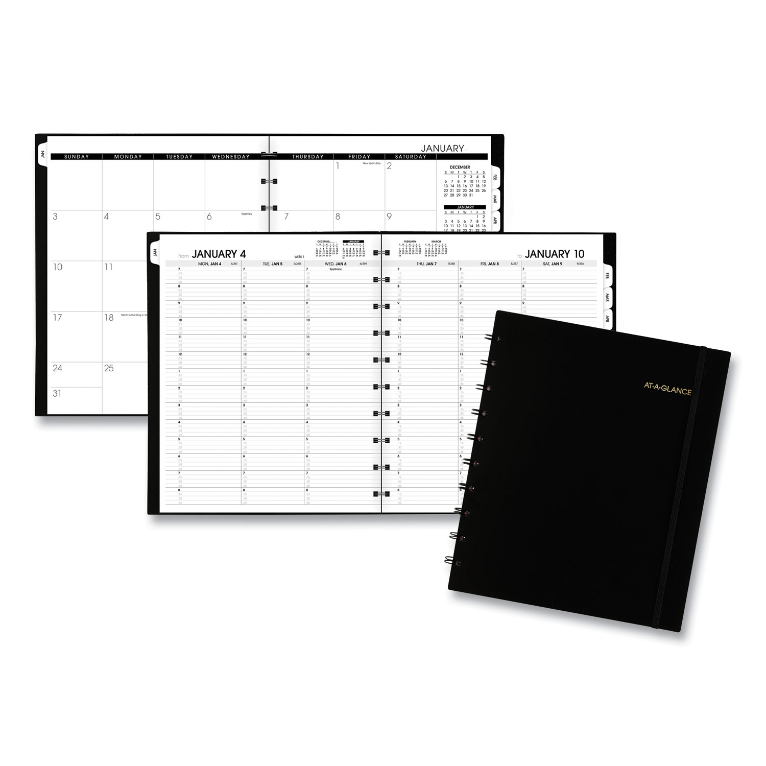  AT-A-GLANCE 70950E05 Move-A-Page Weekly/Monthly Appointment Book, 11 x 8 3/4, White, 2020 (AAG70950E05) 