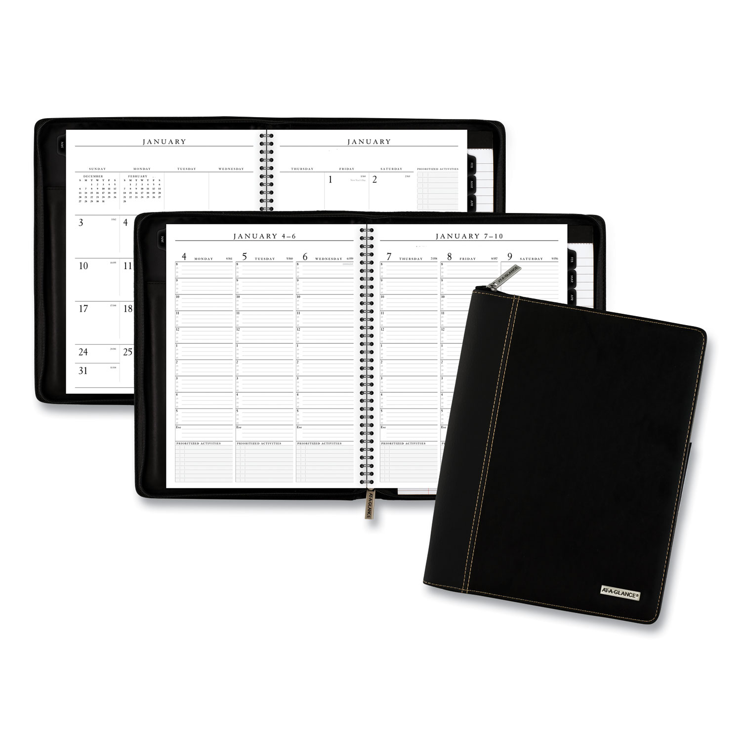  AT-A-GLANCE 70NX8105 Columnar Executive Weekly/Monthly Appointment Book, Zipper, 10.88 x 8.25, 2020 (AAG70NX8105) 
