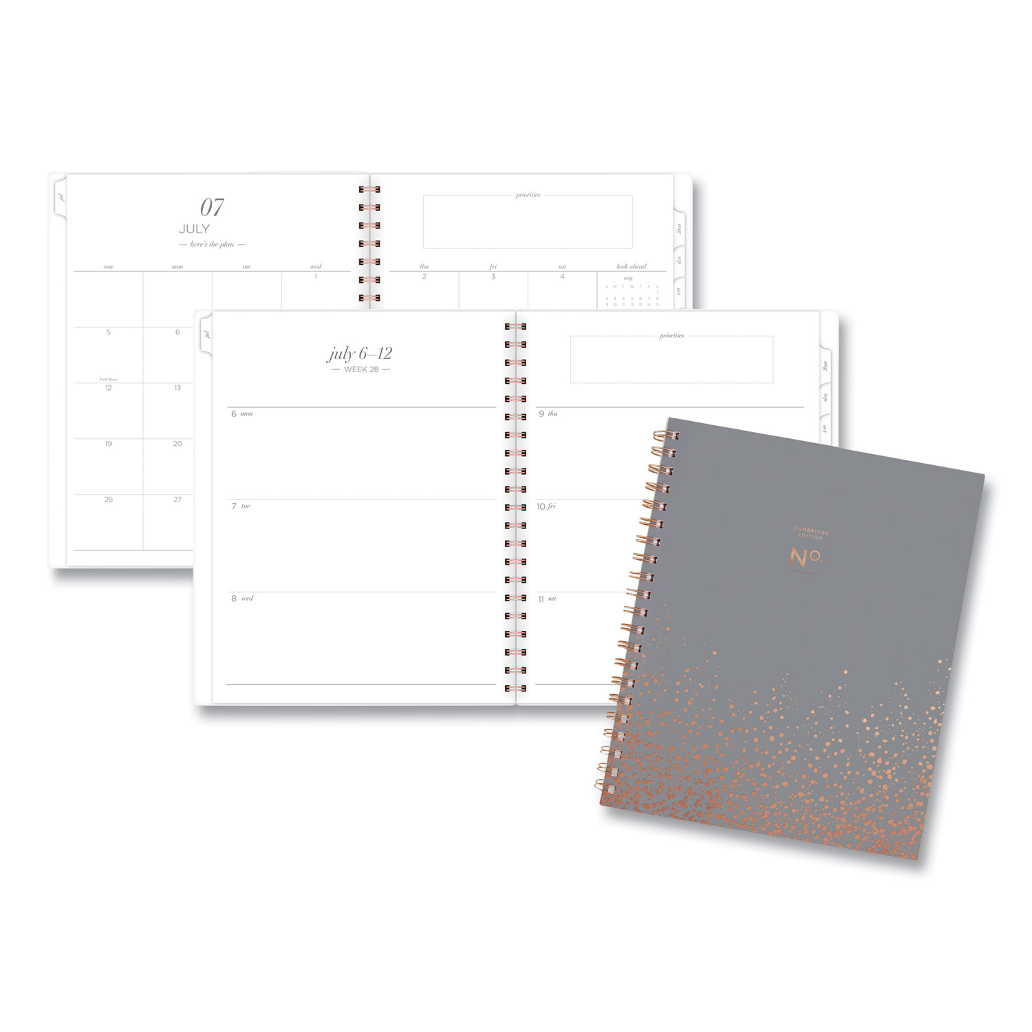  Cambridge 5442905A30 Workstyle Gold Dot Planner, 11 x 8.5, Gray, 2020-2021 (AAG5442905A30) 