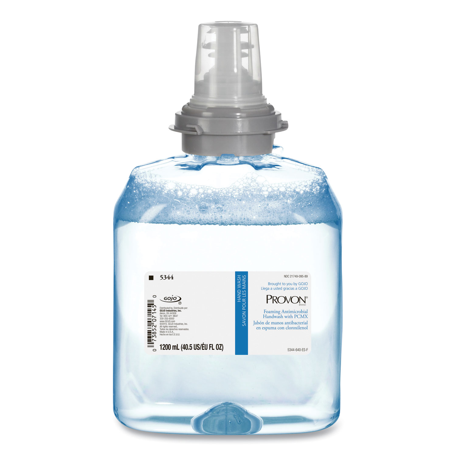  PROVON 5344-02 Foaming Antimicrobial Handwash with PCMX, Floral, 1,200 mL Refill, For TFX, 2/Carton (GOJ534402CT) 