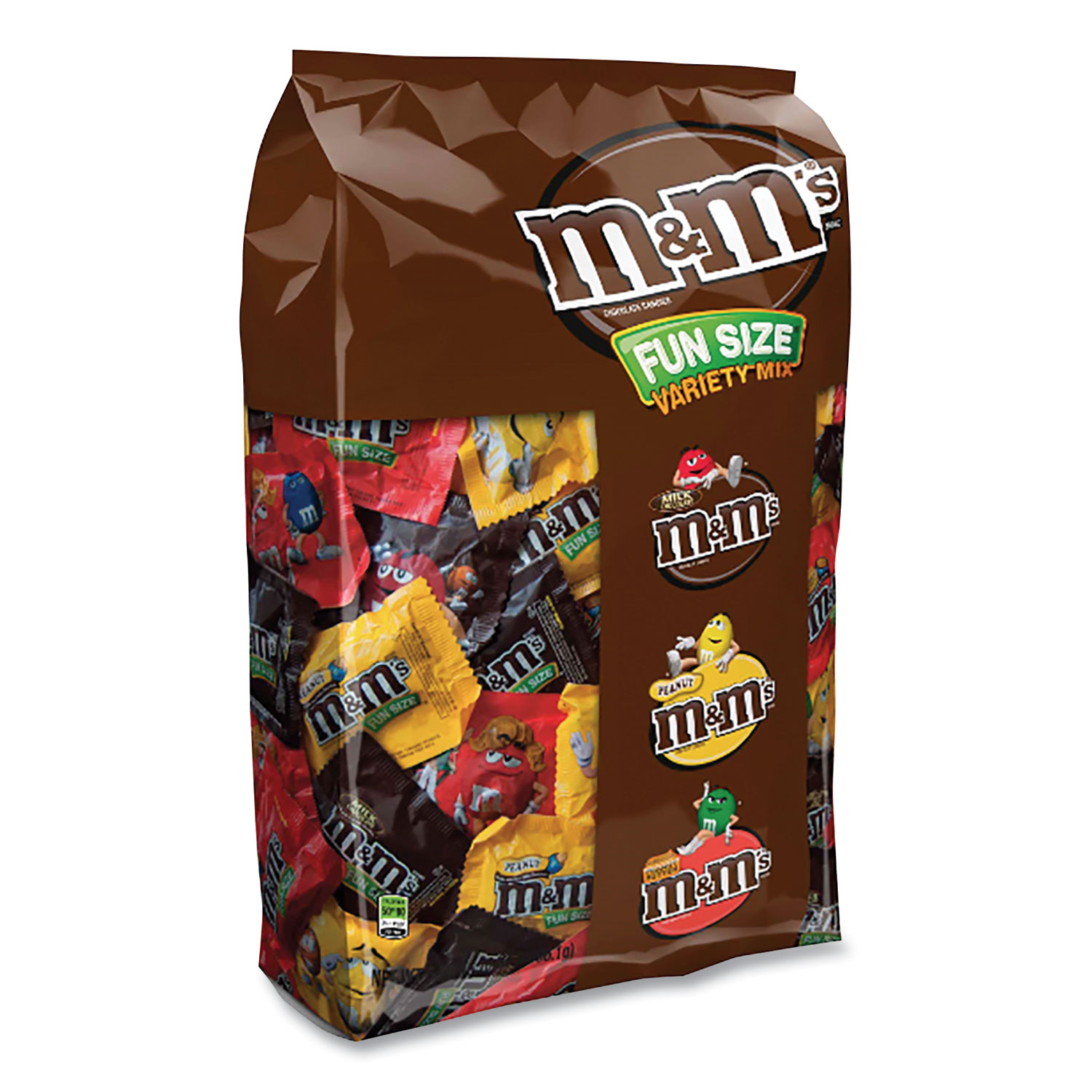 M&M's Candy Fun Size Packs: 55-Piece Bag