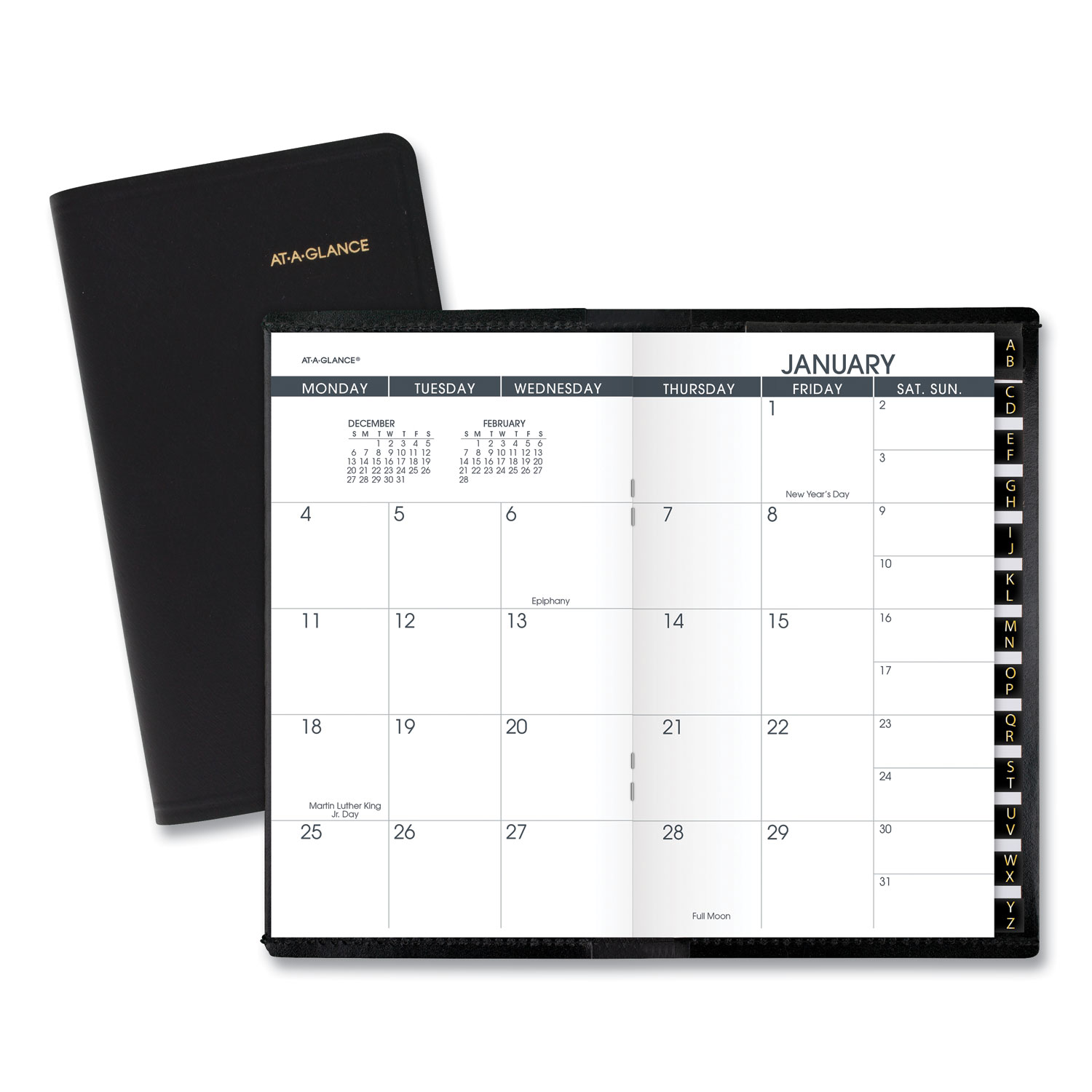 AT-A-GLANCE® Pocket-Size Monthly Planner, 6 x 3.5, White, 2021-2022 ...