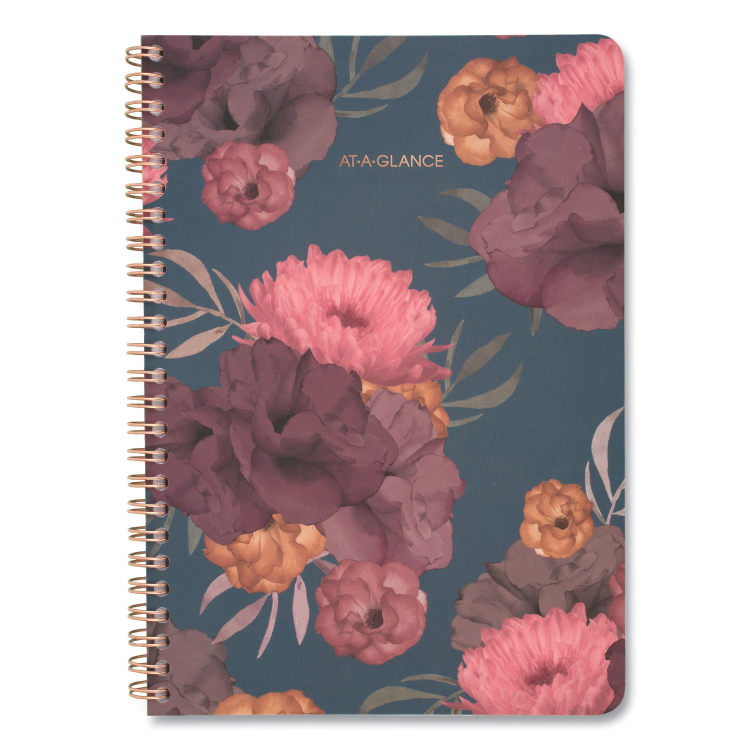  AT-A-GLANCE 5254-200 Dark Romance Weekly/Monthly Planner, 8 1/2 x 5 1/2, Floral, 2020-2021 (AAG5254200) 