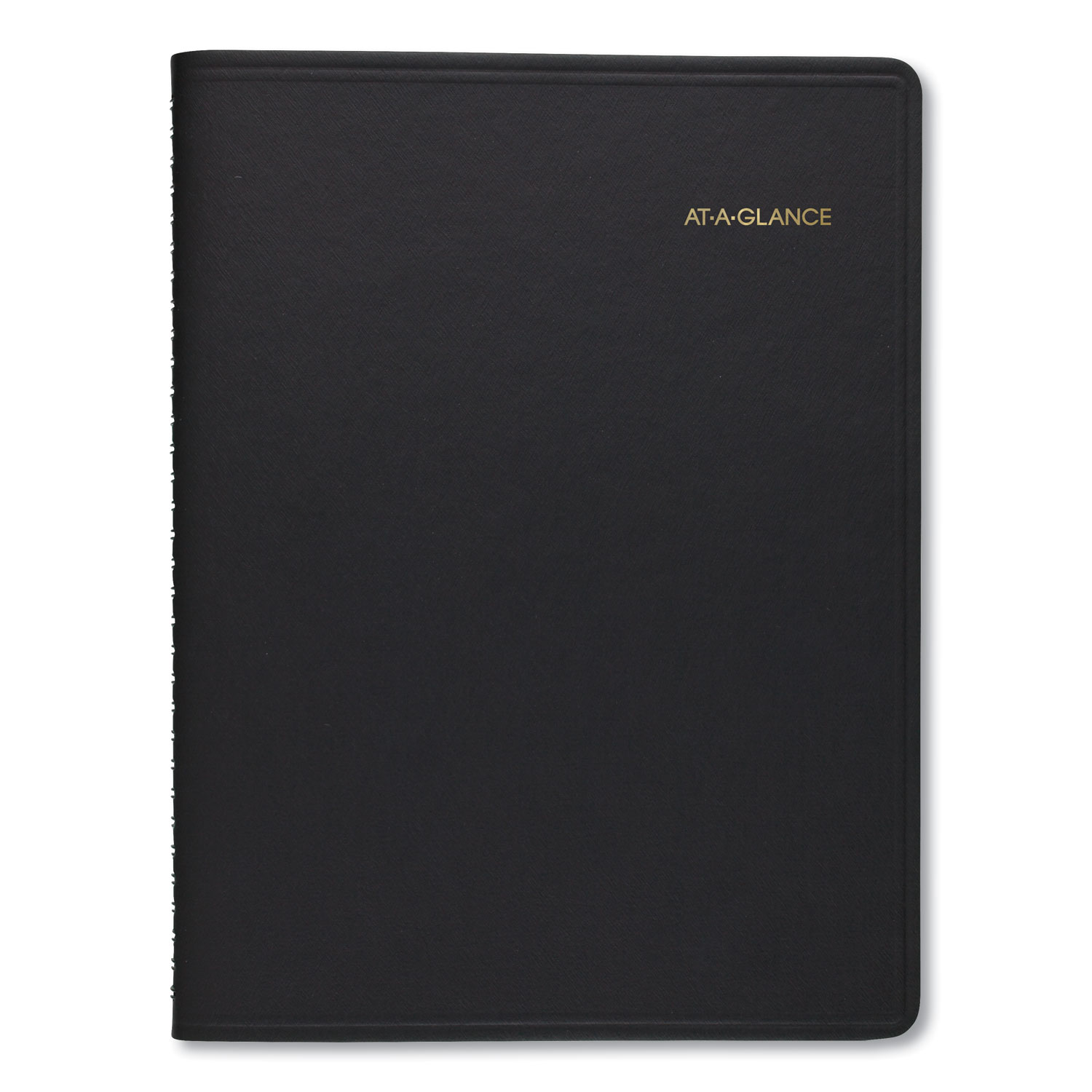  AT-A-GLANCE 7086505 Weekly Appointment Book Ruled, Hourly Appts, 8 3/4 x 6 7/8, Black, 2020-2021 (AAG7086505) 