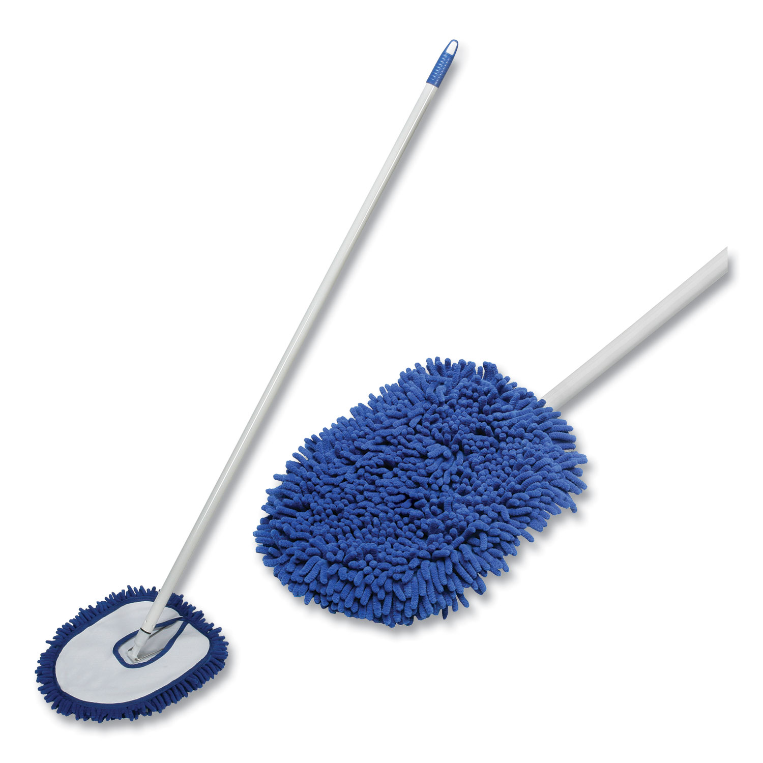 7920016828879 SKILCRAFT Microfiber Dust Mop with Handle, 13 x 10 White
