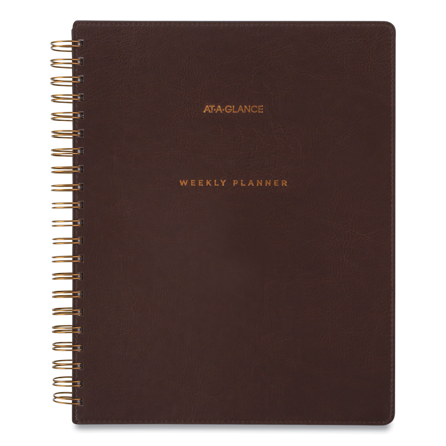  AT-A-GLANCE YP90509 Signature Collection Distressed Brown Weekly Monthly Planner, 11 x 8.75, 2020-2021 (AAGYP90509) 