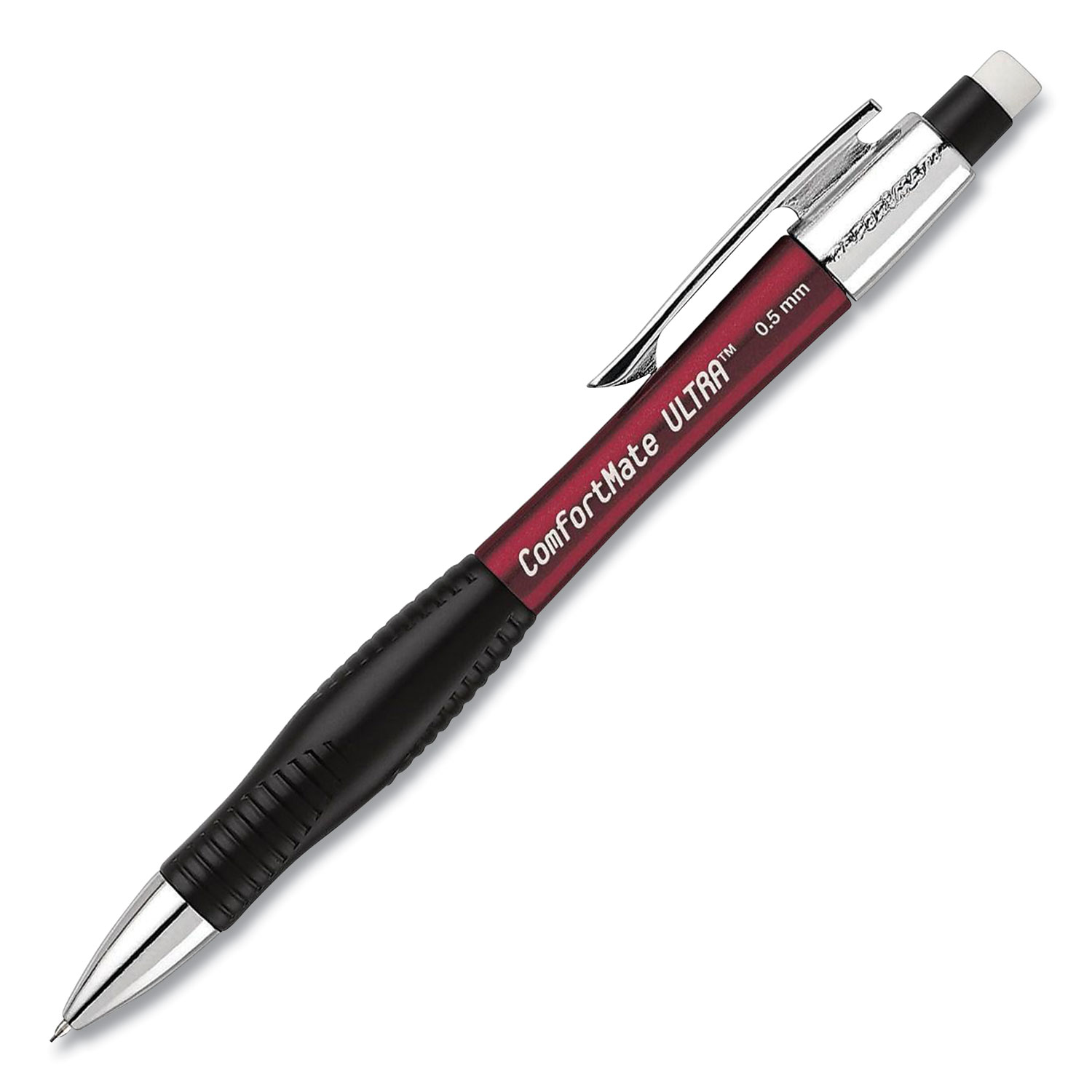  Paper Mate 1738797 ComfortMate Ultra Mechanical Pencil, 0.5 mm, HB (#2), Black Lead, Assorted Barrel Colors, Dozen (PAP750120) 