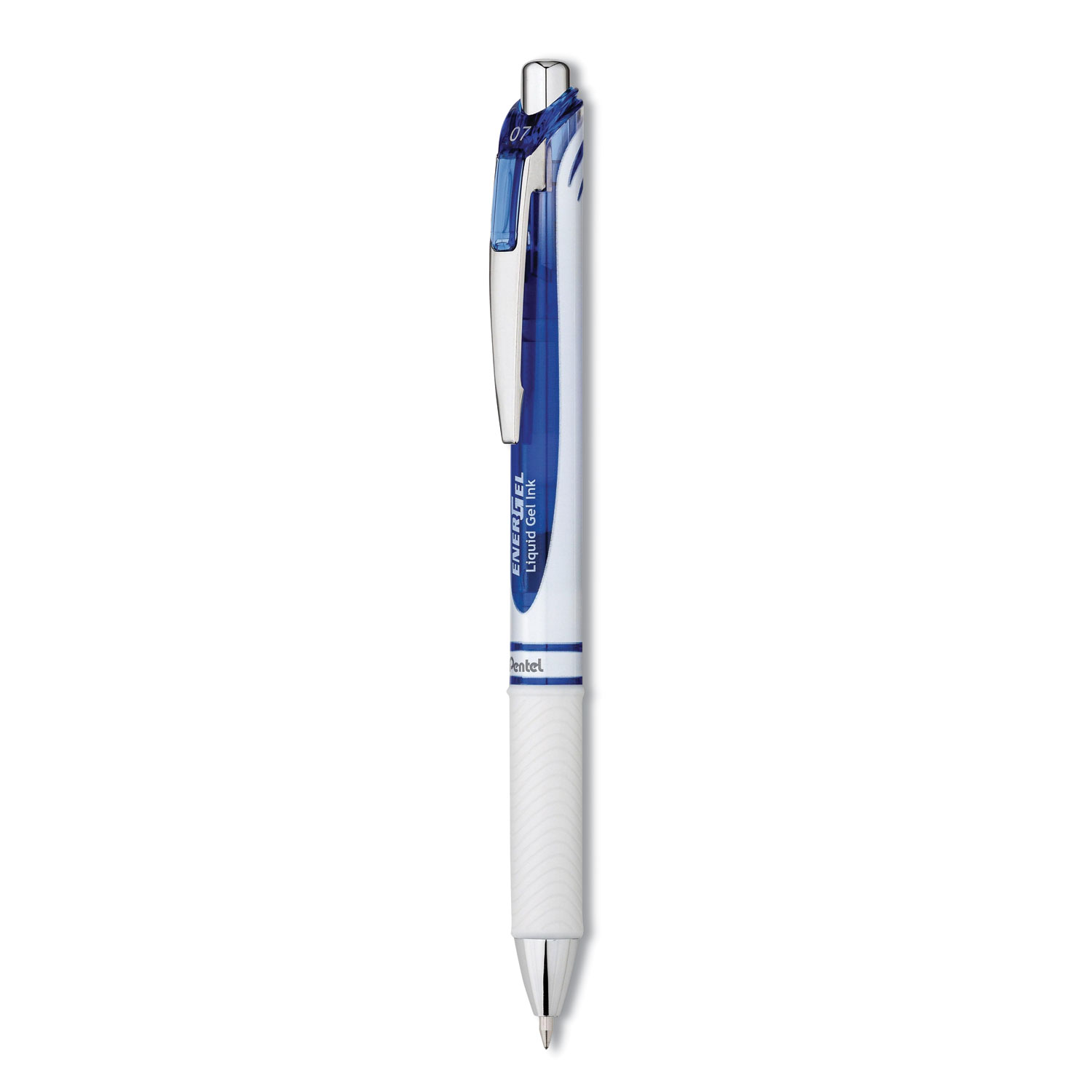 EnerGel RTX Refillable Liquid Gel Pen, 0.7mm, Blue Ink 3-pk