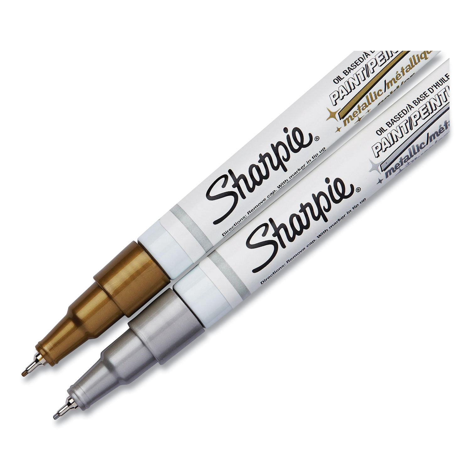 Sharpie Oil-Based Bullet Paint Markers White 2 Pack