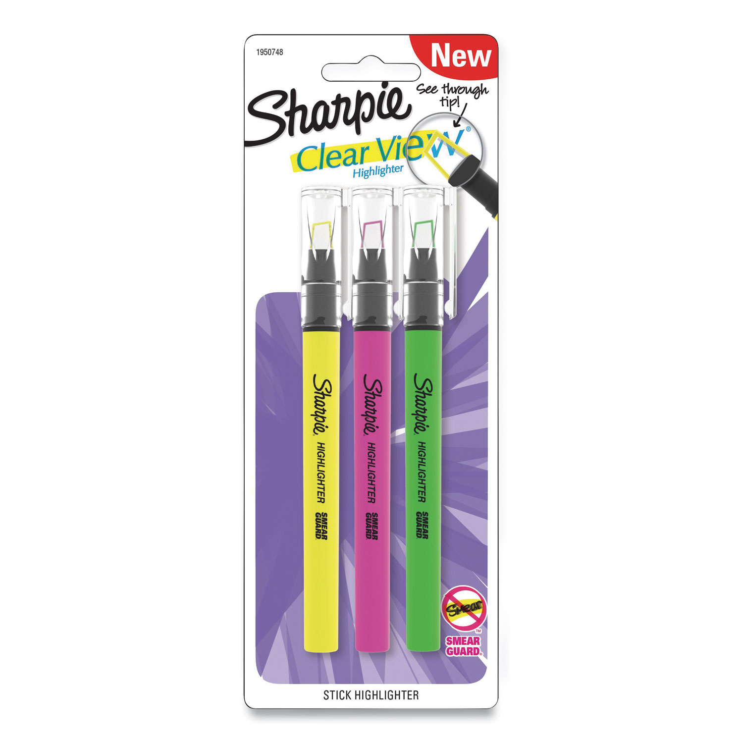 Clearview Pen-Style Highlighter, Assorted Ink Colors, Chisel Tip, Assorted  Barrel Colors, 3/Pack - BOSS Office and Computer Products