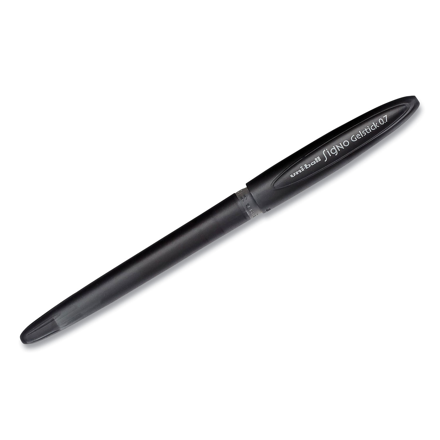 uni-ball® Signo Stick Gel Pen, Medium 0.7 mm, Black Ink/Barrel, Dozen