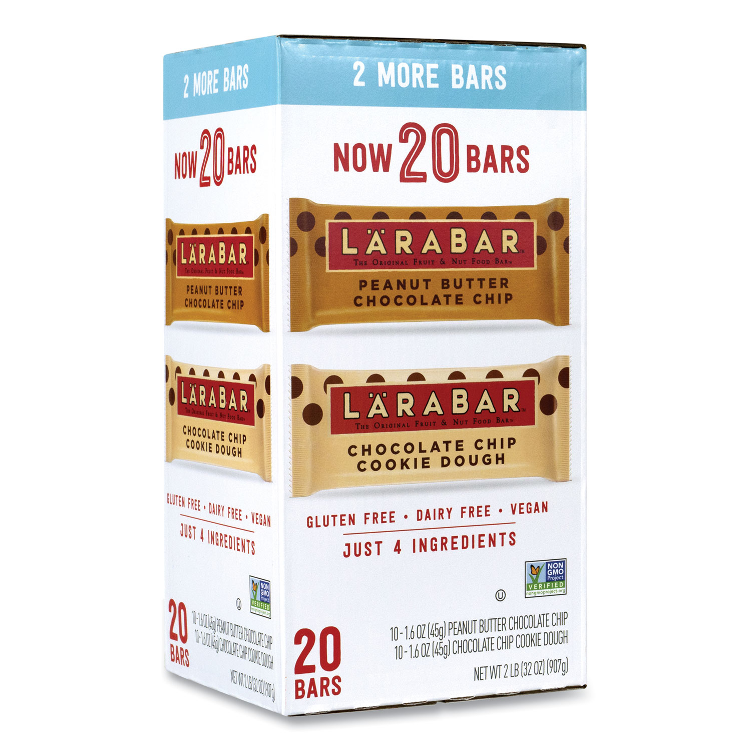  Larabar 10173 The Original Fruit and Nut Food Bar, Assorted Flavors, 1.6 oz Bar, 20 Bars/Box, Free Delivery in 1-4 Business Days (GRR22000447) 
