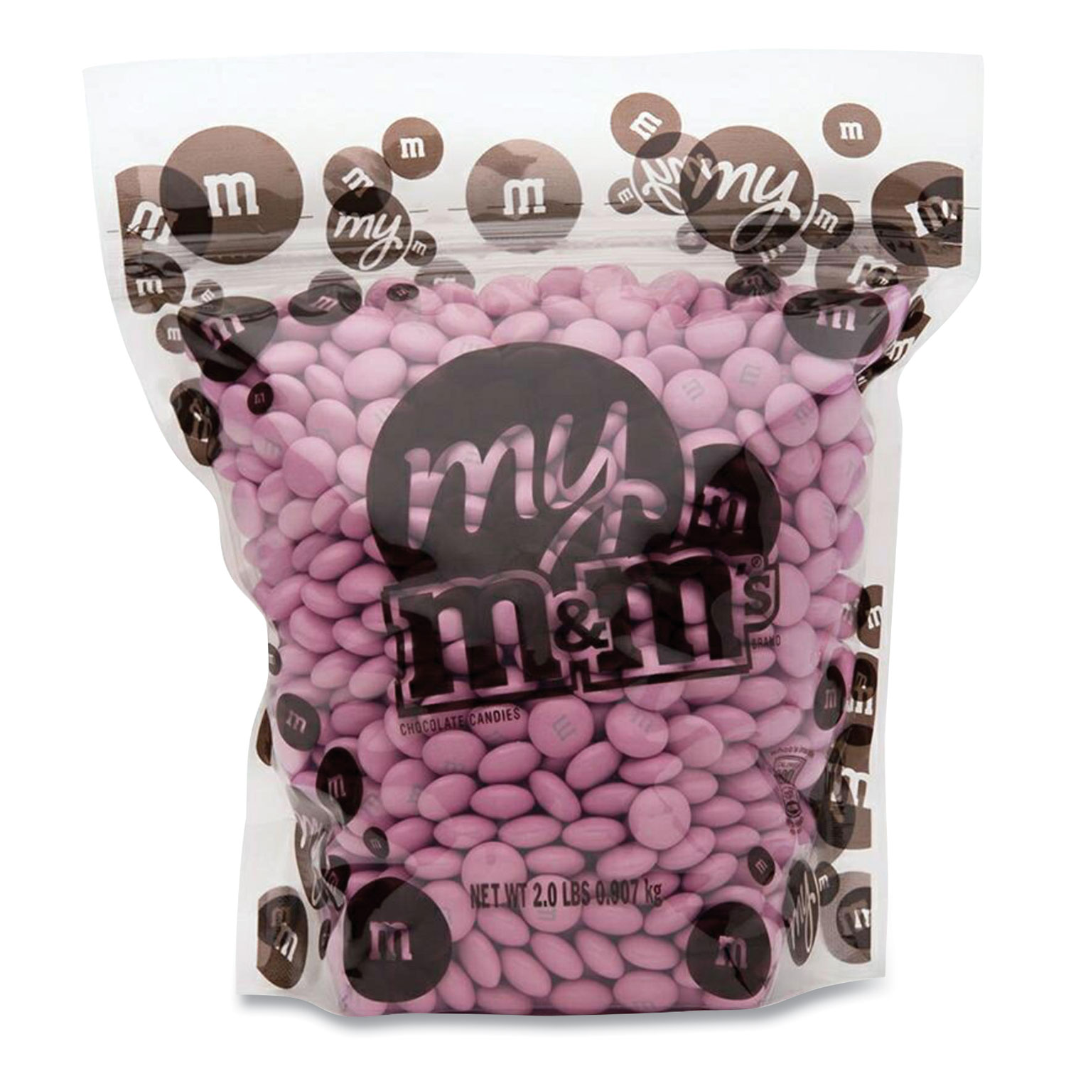 M & M's D01073 My M and M's Bulk Candies, 2 lb Bag, Light Pink, Free Delivery in 1-4 Business Days (GRR22500015) 