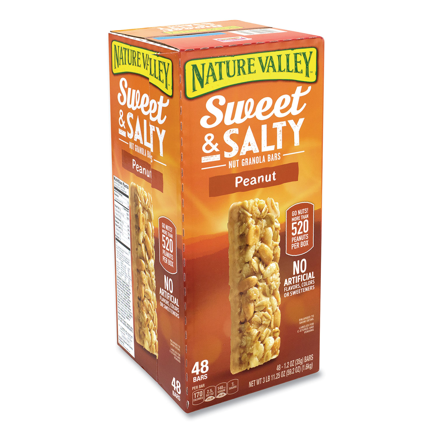  Nature Valley 21213 Granola Bars, Sweet and Salty Peanut, 1.2 oz Pouch, 48/Box, Free Delivery in 1-4 Business Days (GRR22000449) 