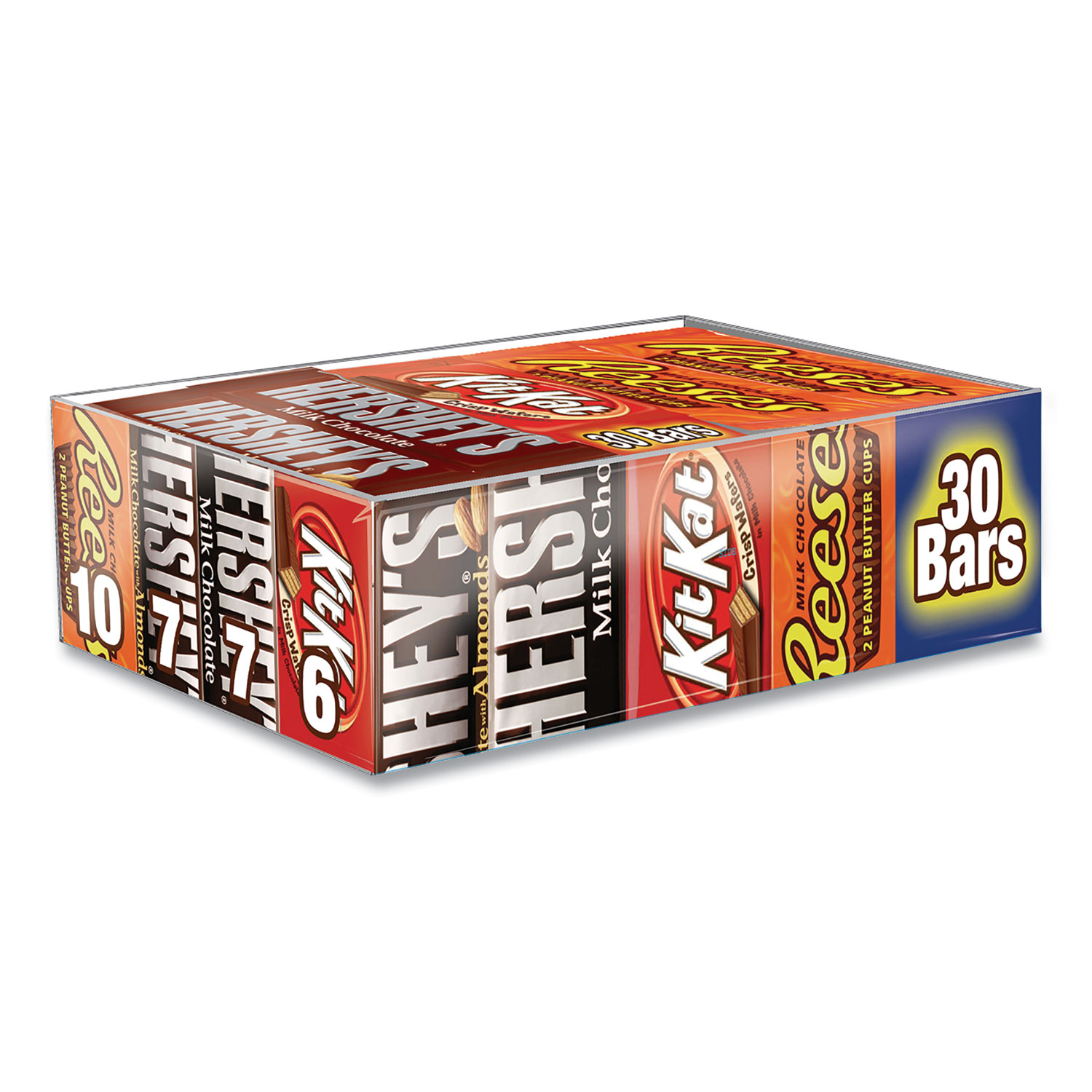  Hershey's 20650 Full Size Chocolate Candy Bar Variety Pack, Assorted 1.5 oz Bar, 30 Bars/Box, Free Delivery in 1-4 Business Days (GRR24600031) 