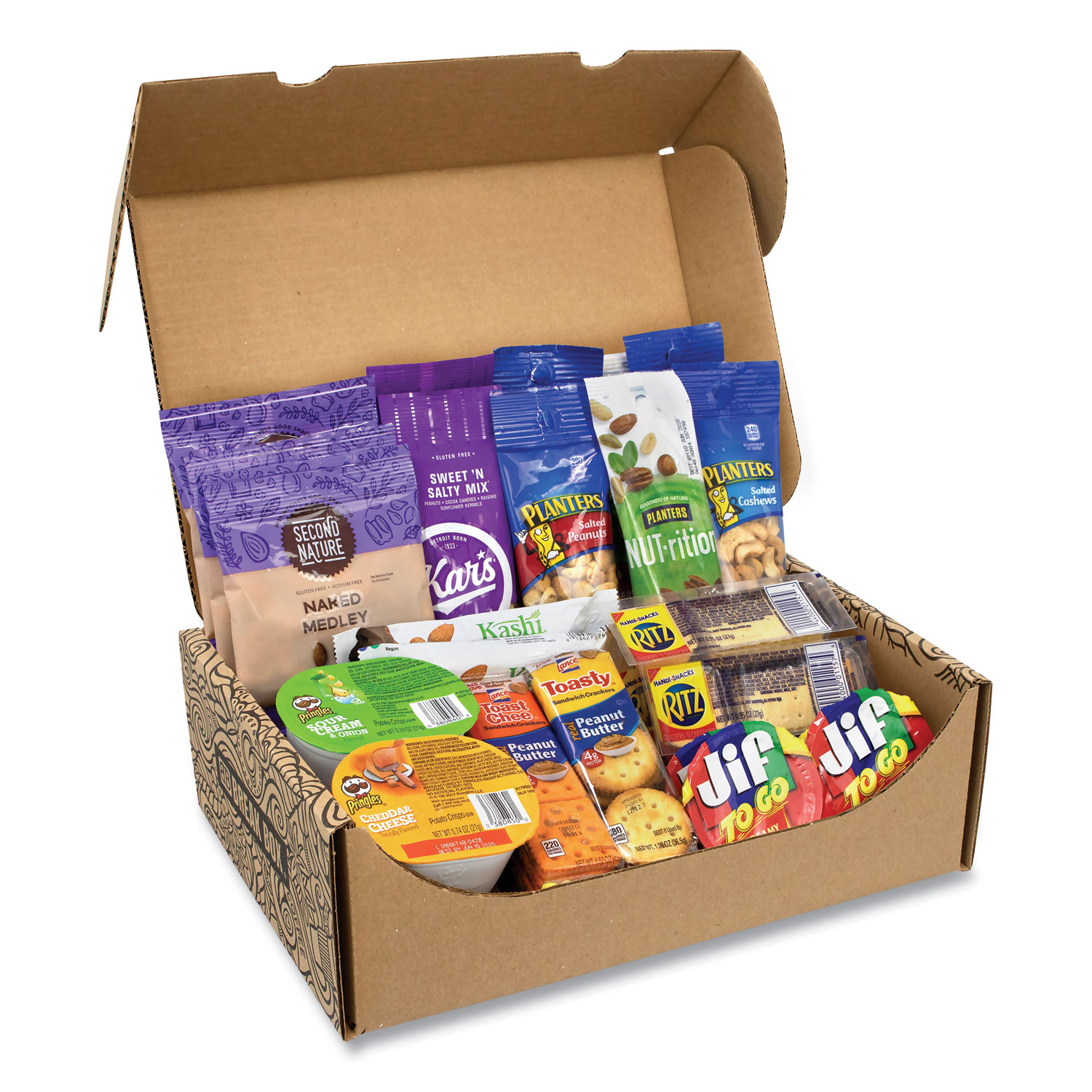 Snack Box Pros On The Go Snack Box, 27 Assorted Snacks, Free Delivery in 1-4 Business Days