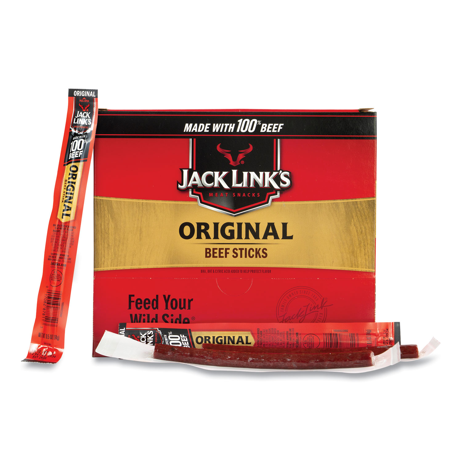  Jack Link’s 9359 Original Beef Sticks, 0.5 oz Sticks, 50 Sticks/Box, Free Delivery in 1-4 Business Days (GRR27800003) 