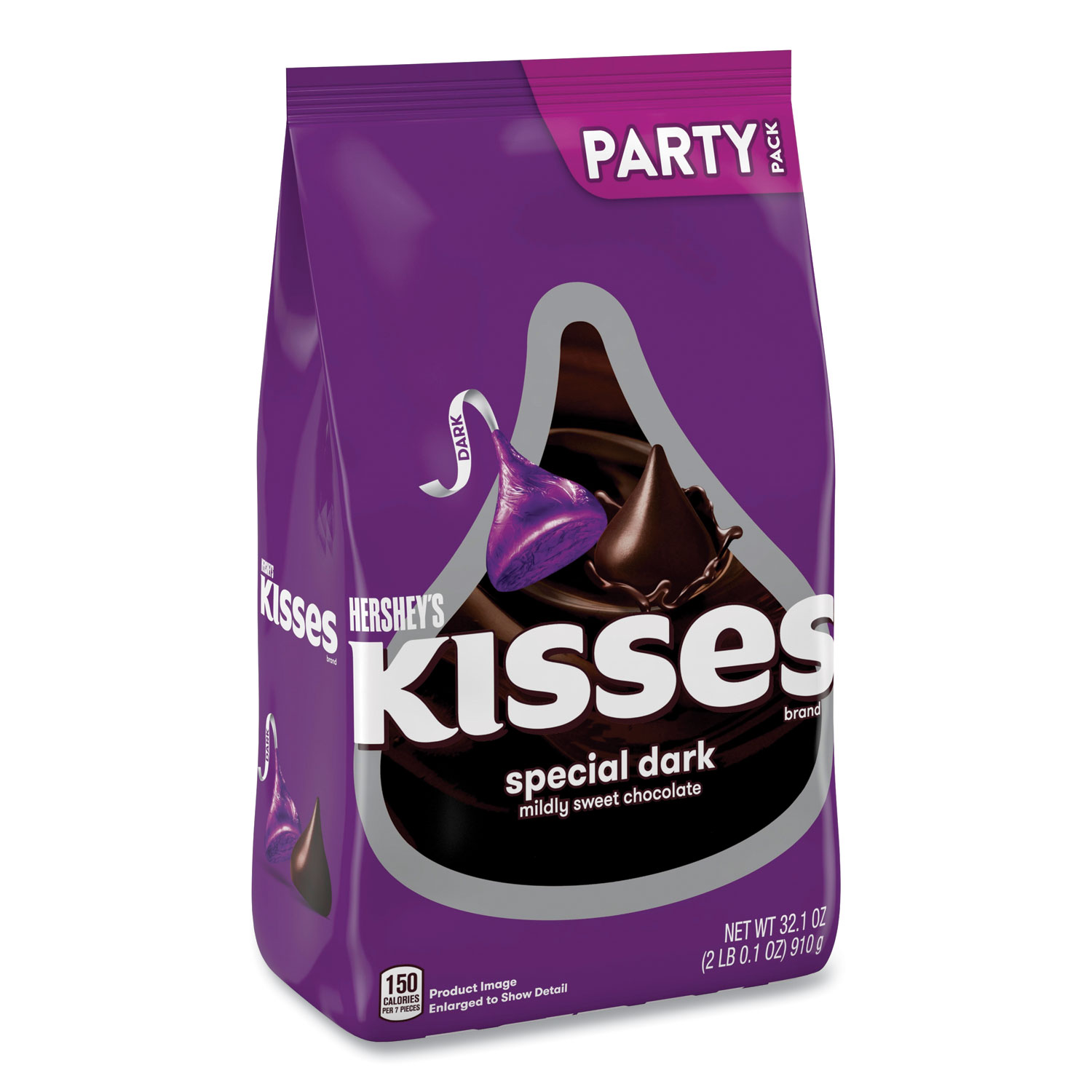  Hershey's 13462 KISSES Special Dark Chocolate Candy, Party Pack, 32.1 oz Bag, Free Delivery in 1-4 Business Days (GRR24600419) 