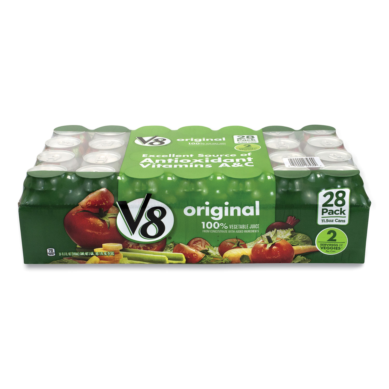  V-8 18560 Vegetable Juice, 11.5 oz Can, 28/Pack, Free Delivery in 1-4 Business Days (GRR90000092) 