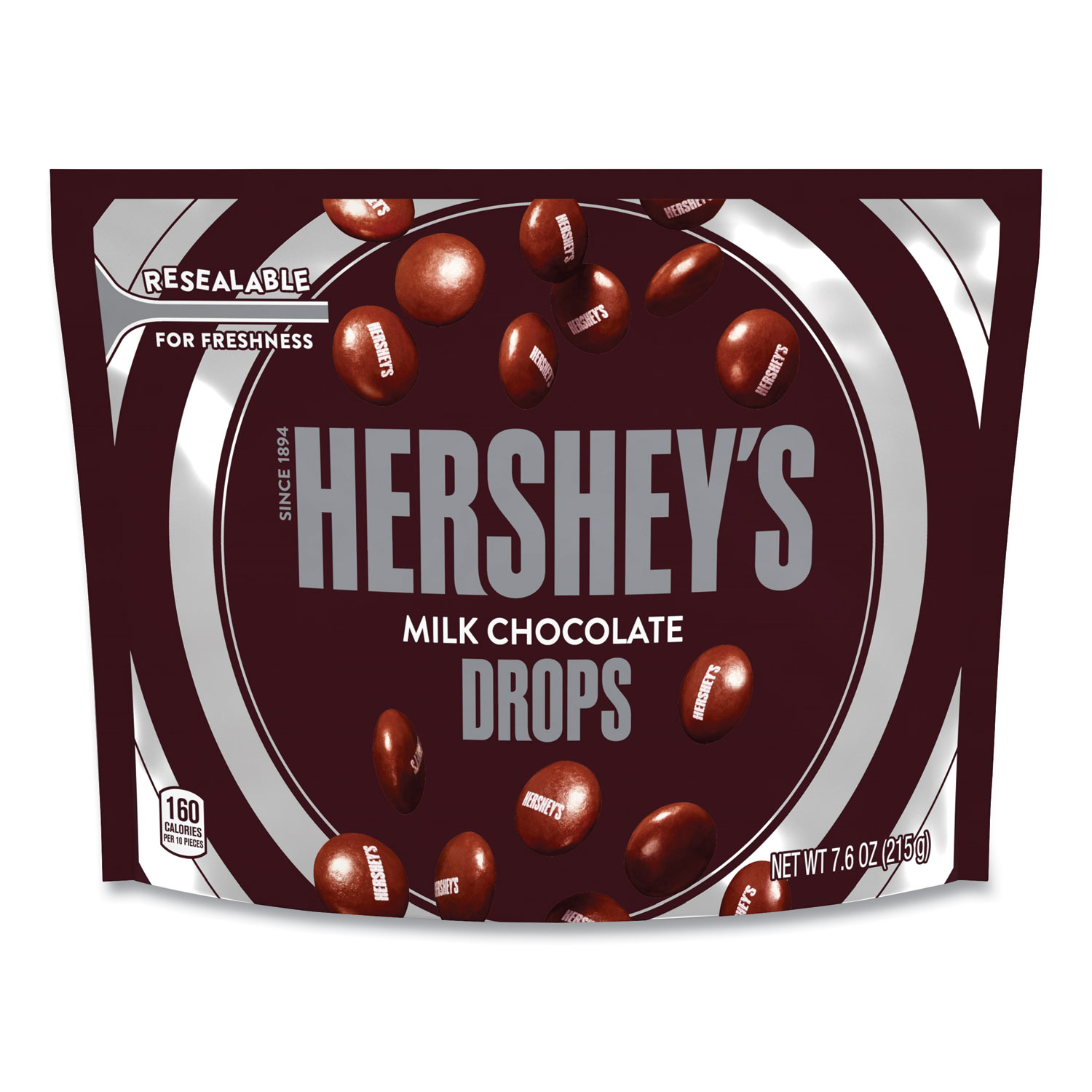 Hershey's 99665 Drops Candy, Milk Chocolate,, 7.6 oz Bag, 3 Bags/Pack, Free Delivery in 1-4 Business Days (GRR24600467) 