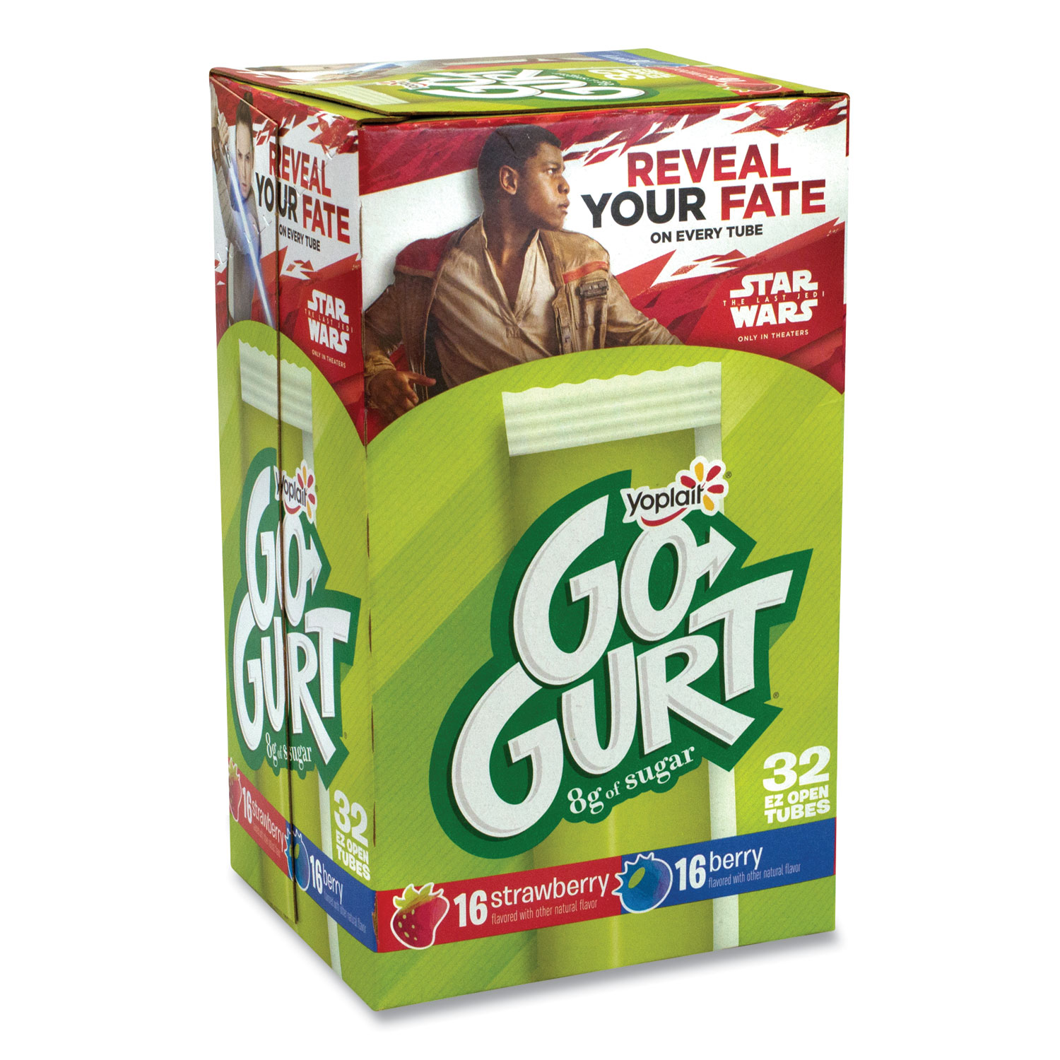  Yoplait 369067 Go-Gurt Low Fat Yogurt, 2 oz Tube, 32 Tubes/Box, Free Delivery in 1-4 Business Days (GRR90200002) 