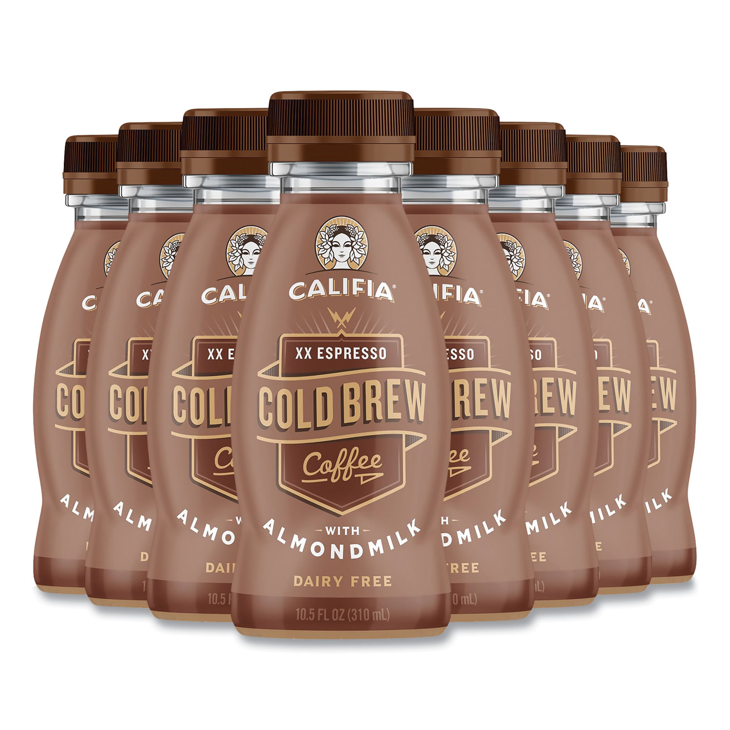  CALIFIA FARMS 420100 Cold Brew Coffee with Almond Milk, 10.5 oz Bottle, XX Expresso, 8/Pack, Free Delivery in 1-4 Business Days (GRR90200447) 