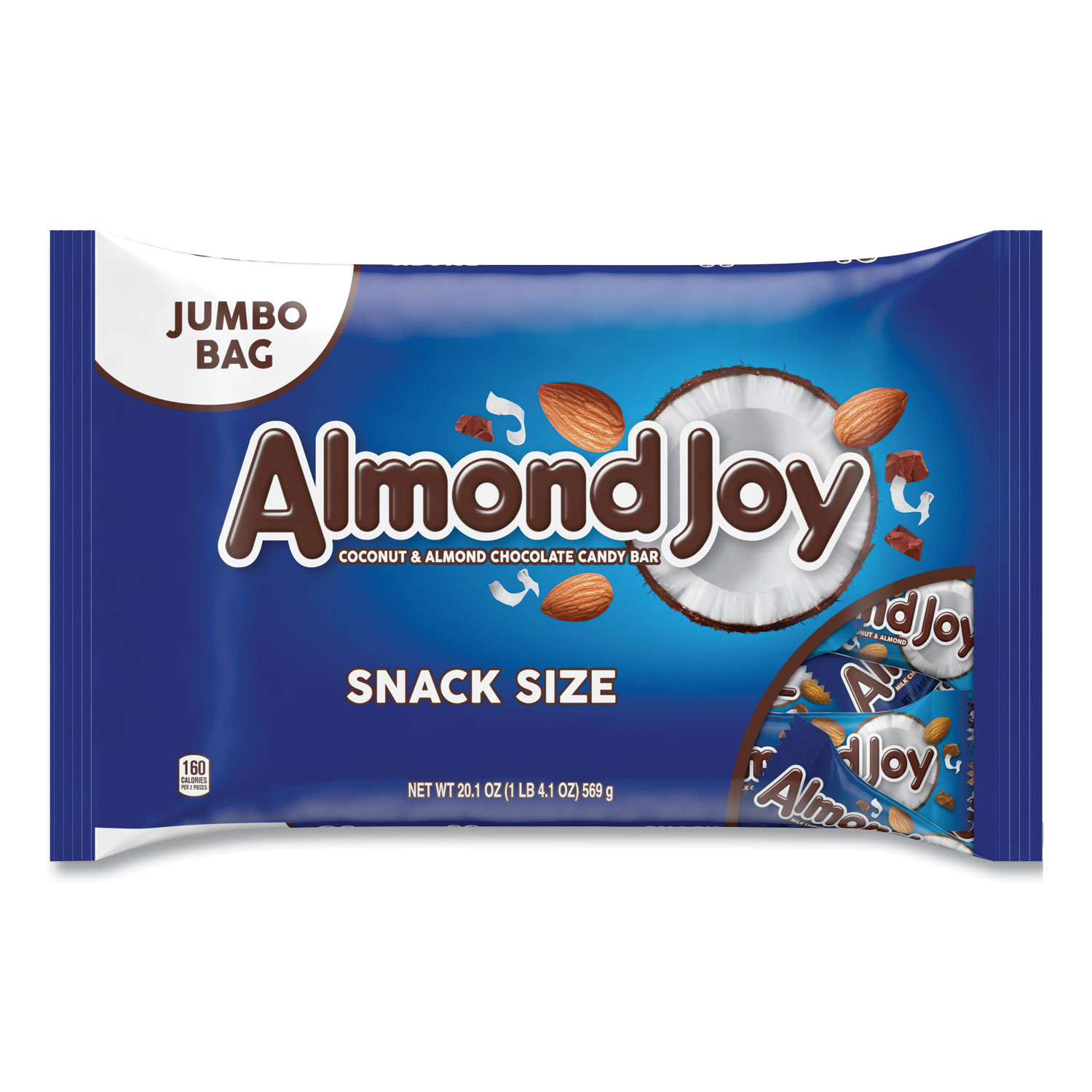 Almond Joy® Snack Size Candy Bars, 20.1 oz Bag, Free Delivery in 1-4 Business Days